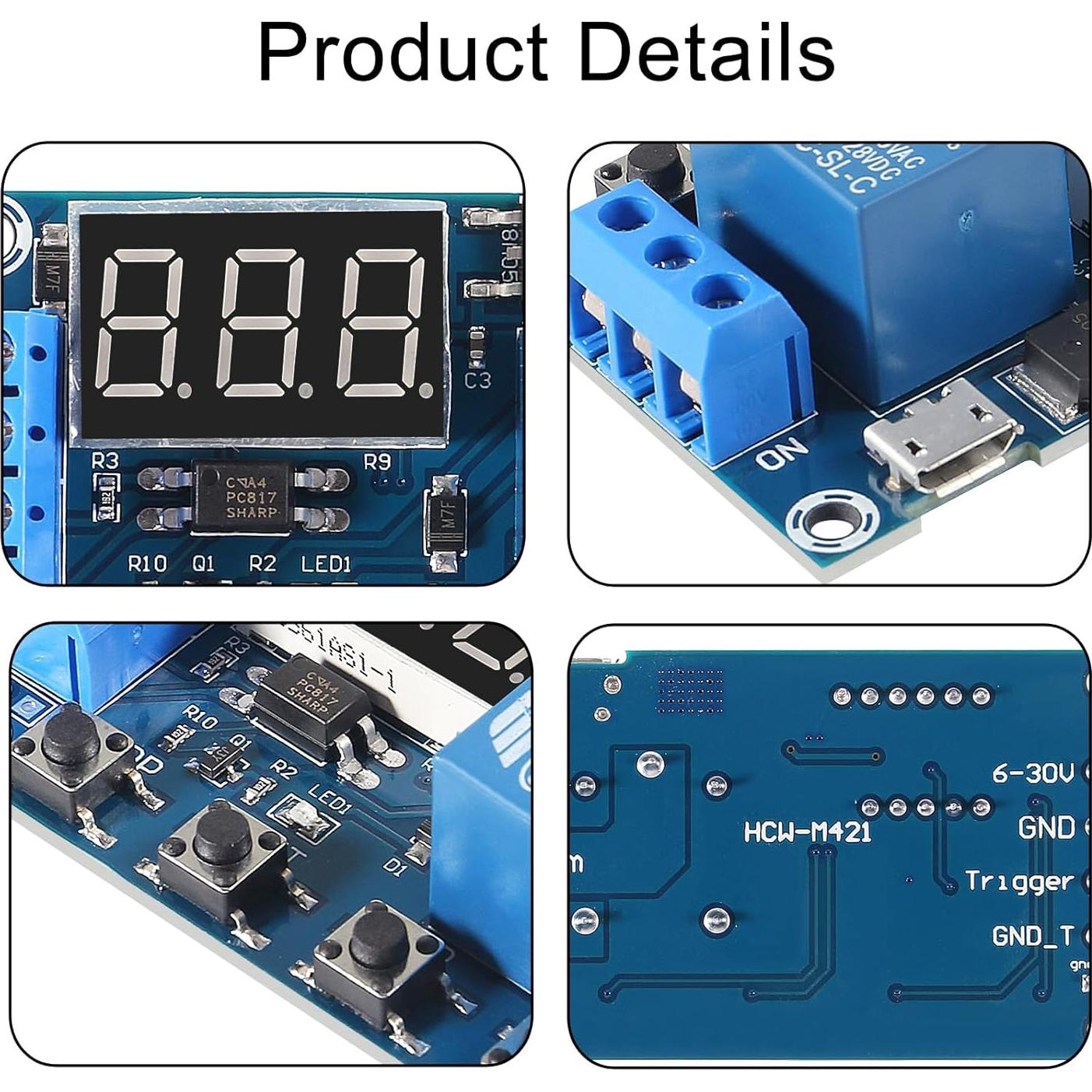Módulo de Relé Temporizador Programable D-FLIFE DC 6-30V