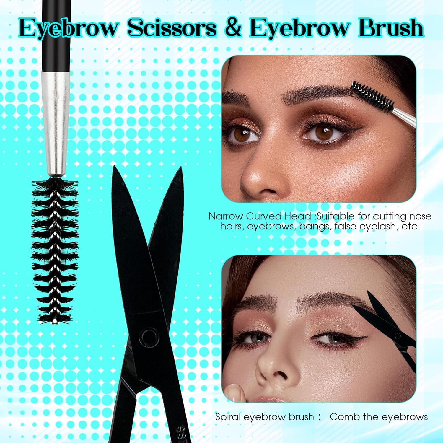 Juego de Pinzas para Cejas GEMERRY 6 Piezas Acero Inoxidable