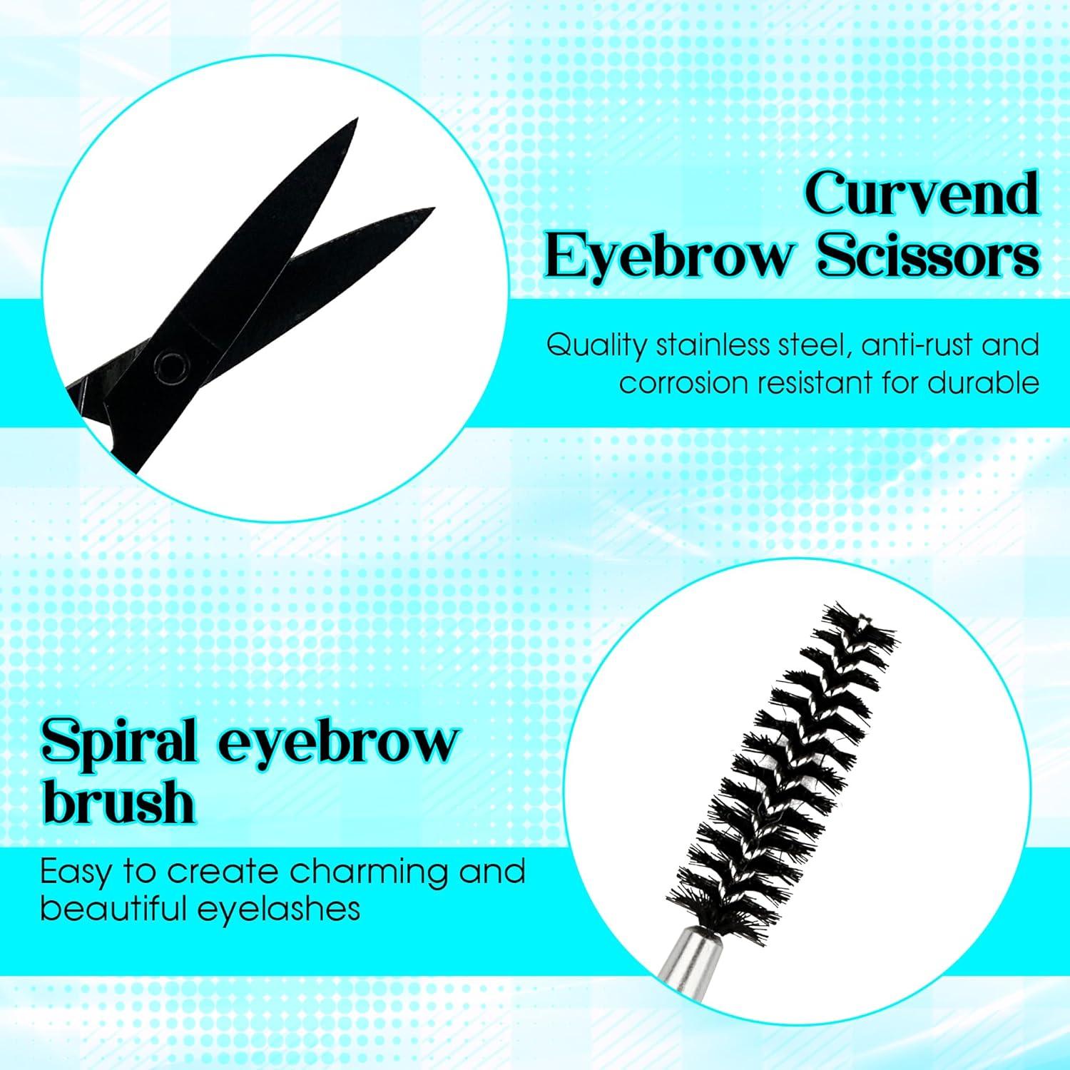 Juego de Pinzas para Cejas GEMERRY 6 Piezas Acero Inoxidable