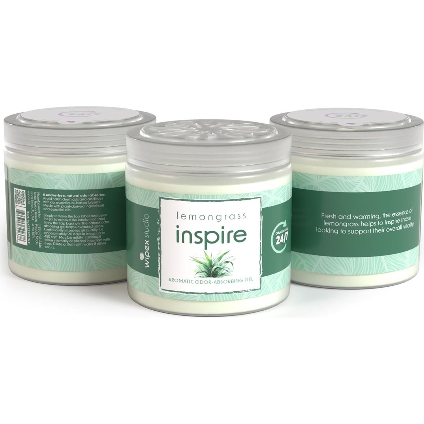 Wipex Gel Eliminador de Olores 3pk - Hierba Limón 425g