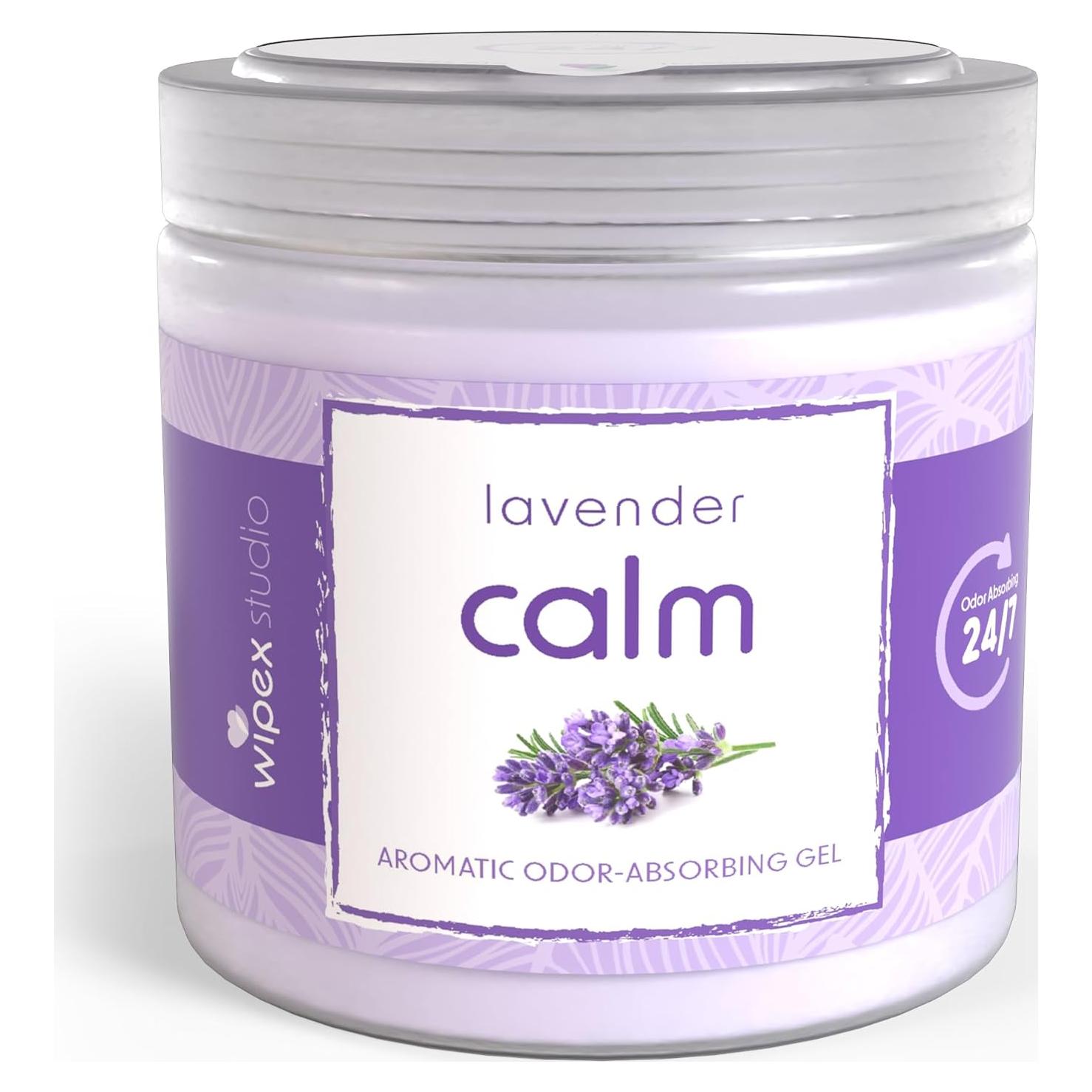Gel Absorbente de Olores Wipex Lavanda 425 g - Eliminador Efectivo