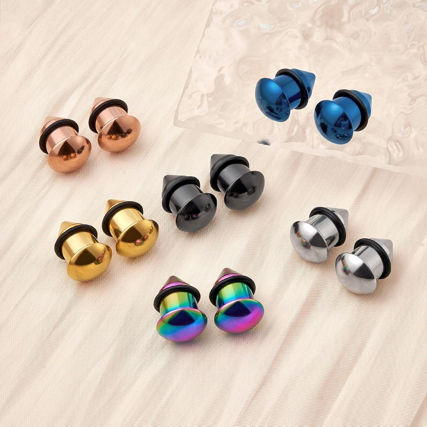 Kit de Estiramiento de Orejas 18PCS Longbeauty Acero 316L