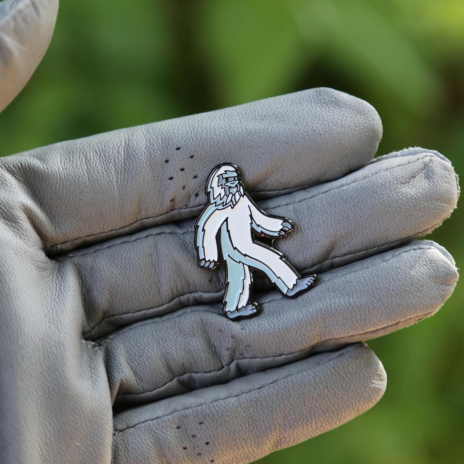 Marcador de Pelotas de Golf Sporty Buff Pie Grande - Esmalte Premium