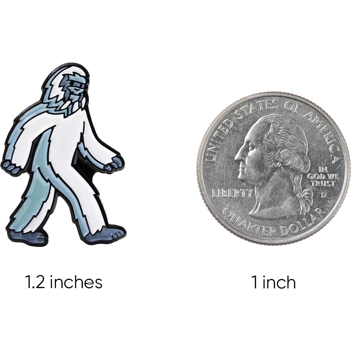 Marcador de Pelotas de Golf Sporty Buff Pie Grande - Esmalte Premium