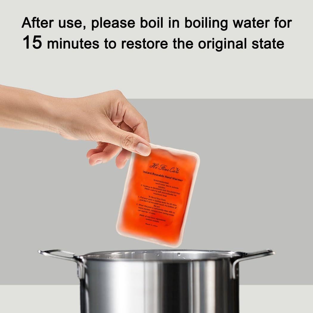 Calentadores de Manos Reutilizables HI FINE CARE - Grande 4 Piezas