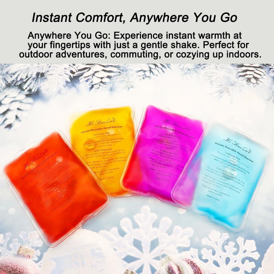 Calentadores de Manos Reutilizables HI FINE CARE - Grande 4 Piezas