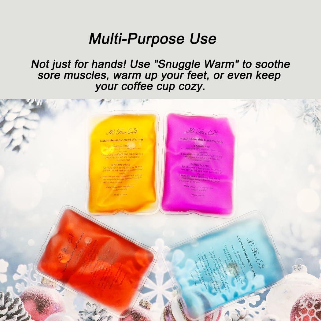 Calentadores de Manos Reutilizables HI FINE CARE - Grande 4 Piezas