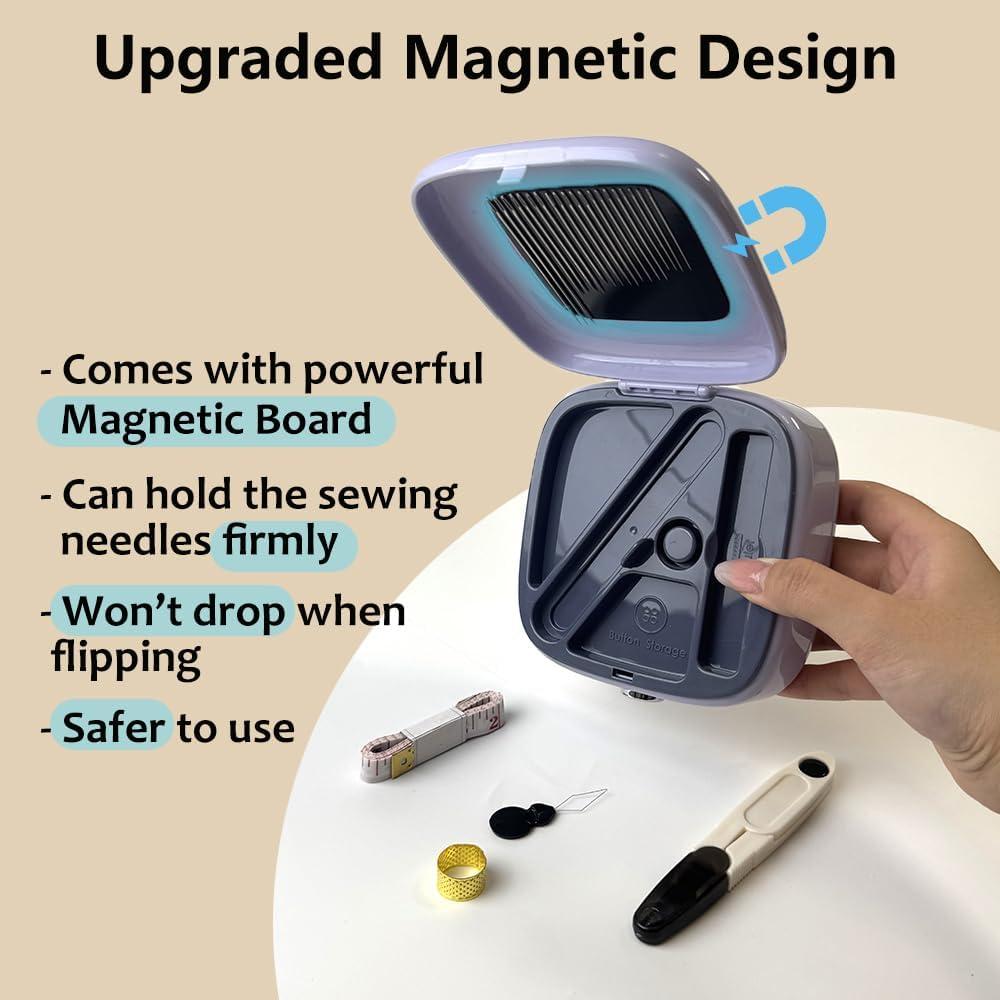 Kit de Costura Magnético Stidgbo Blanco 12.19x12.19 cm