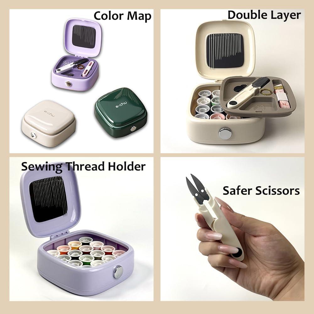 Kit de Costura Magnético Stidgbo Blanco 12.19x12.19 cm