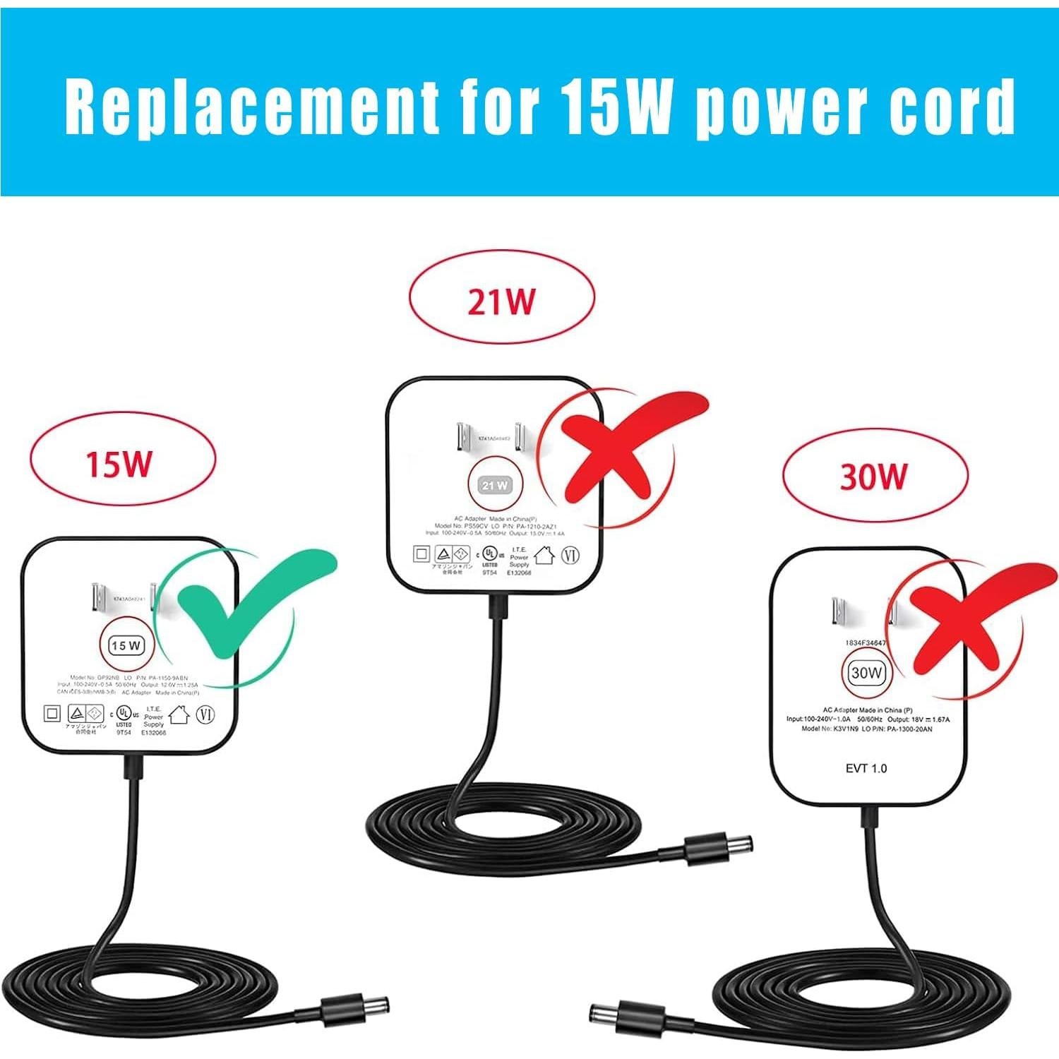 Cargador 15W Pinkind para Alexa Dot 5ta/4ta/3ra Gen