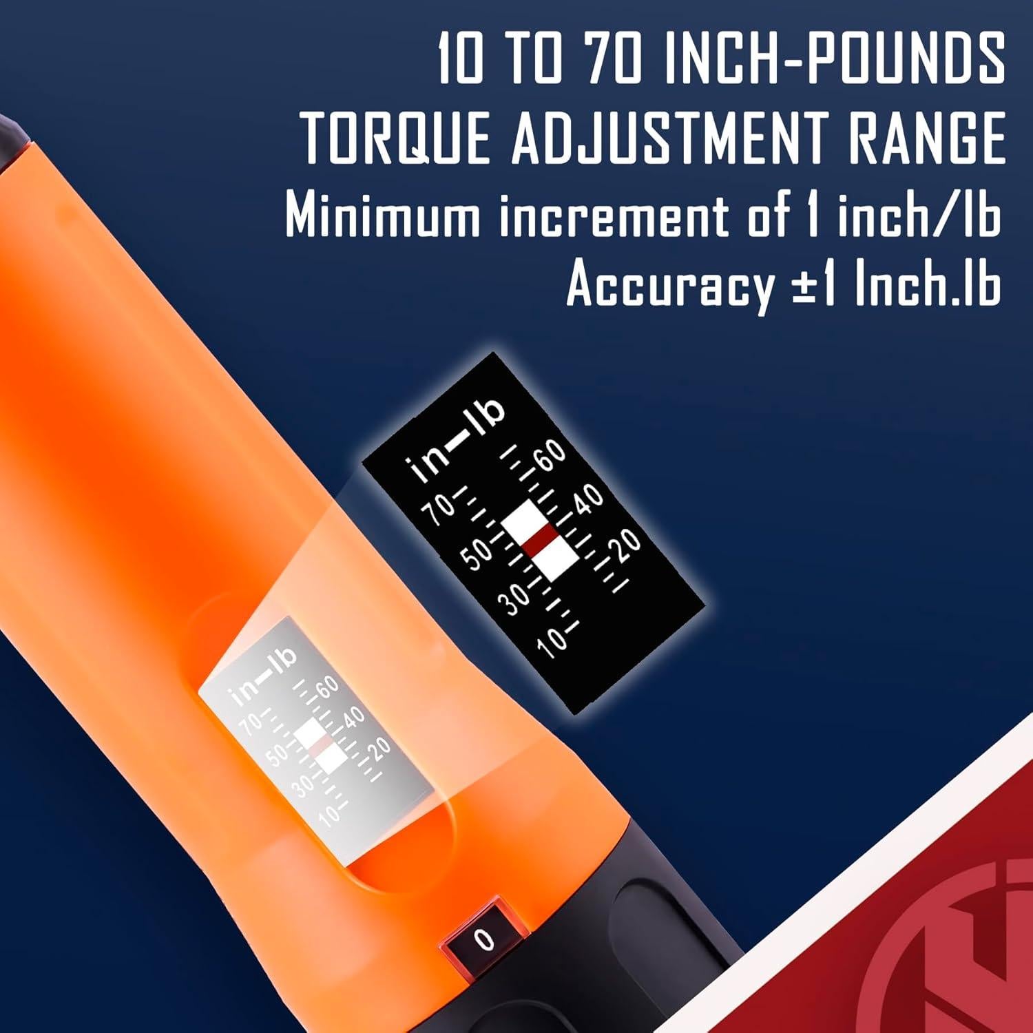 Conjunto de Destornillador de Par KNINE OUTDOORS 10-70 N·m 45 Piezas