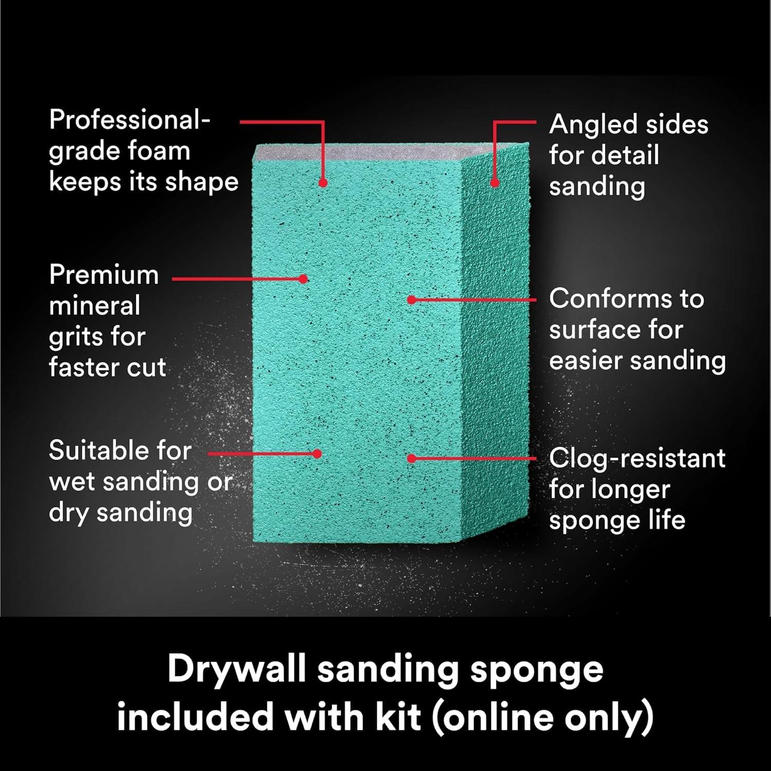 Kit de Reparación de Agujeros Pequeños 3M - 4 Piezas, 226.8 g