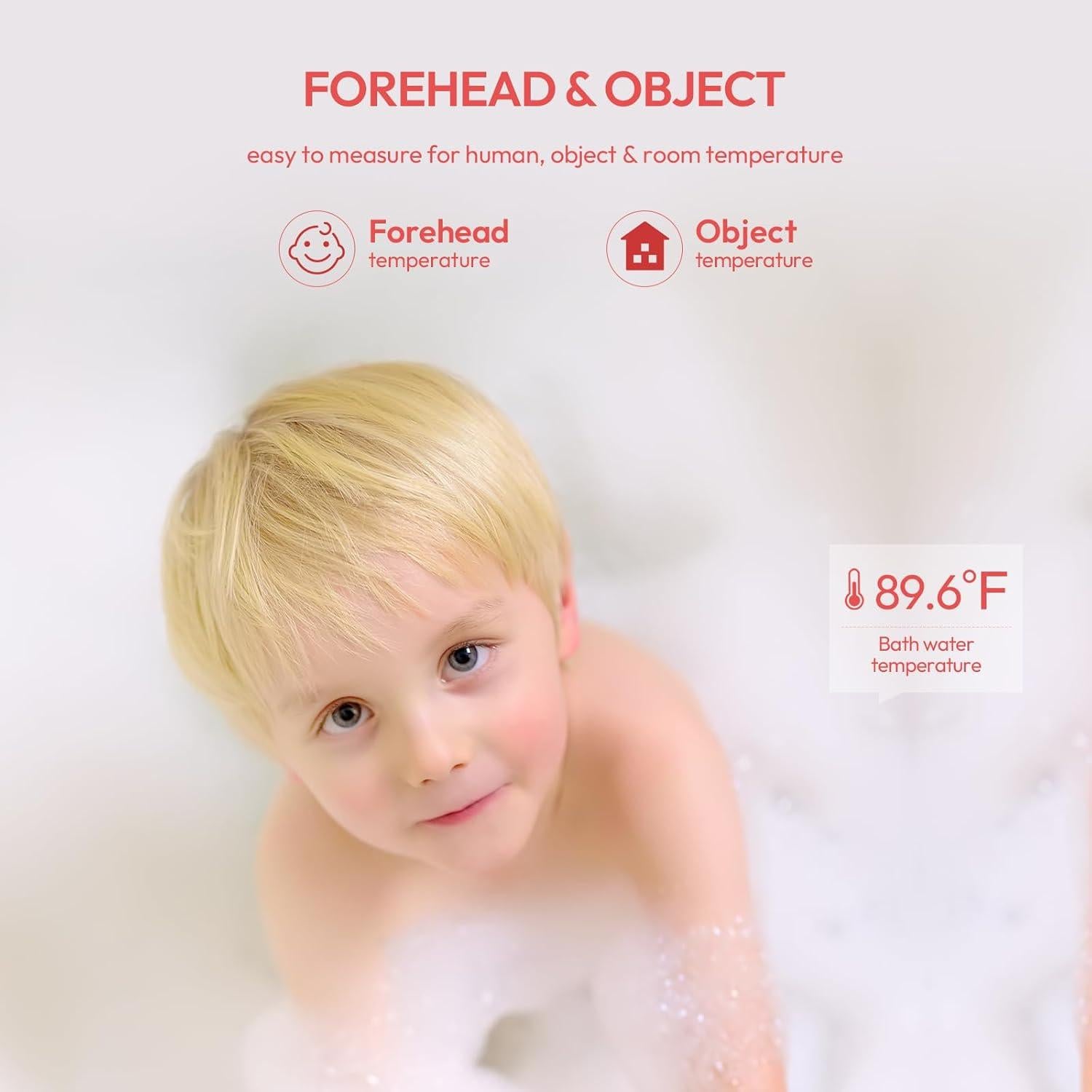 Termómetro Digital Sin Contacto Viproud Rosa - Alarma de Fiebre