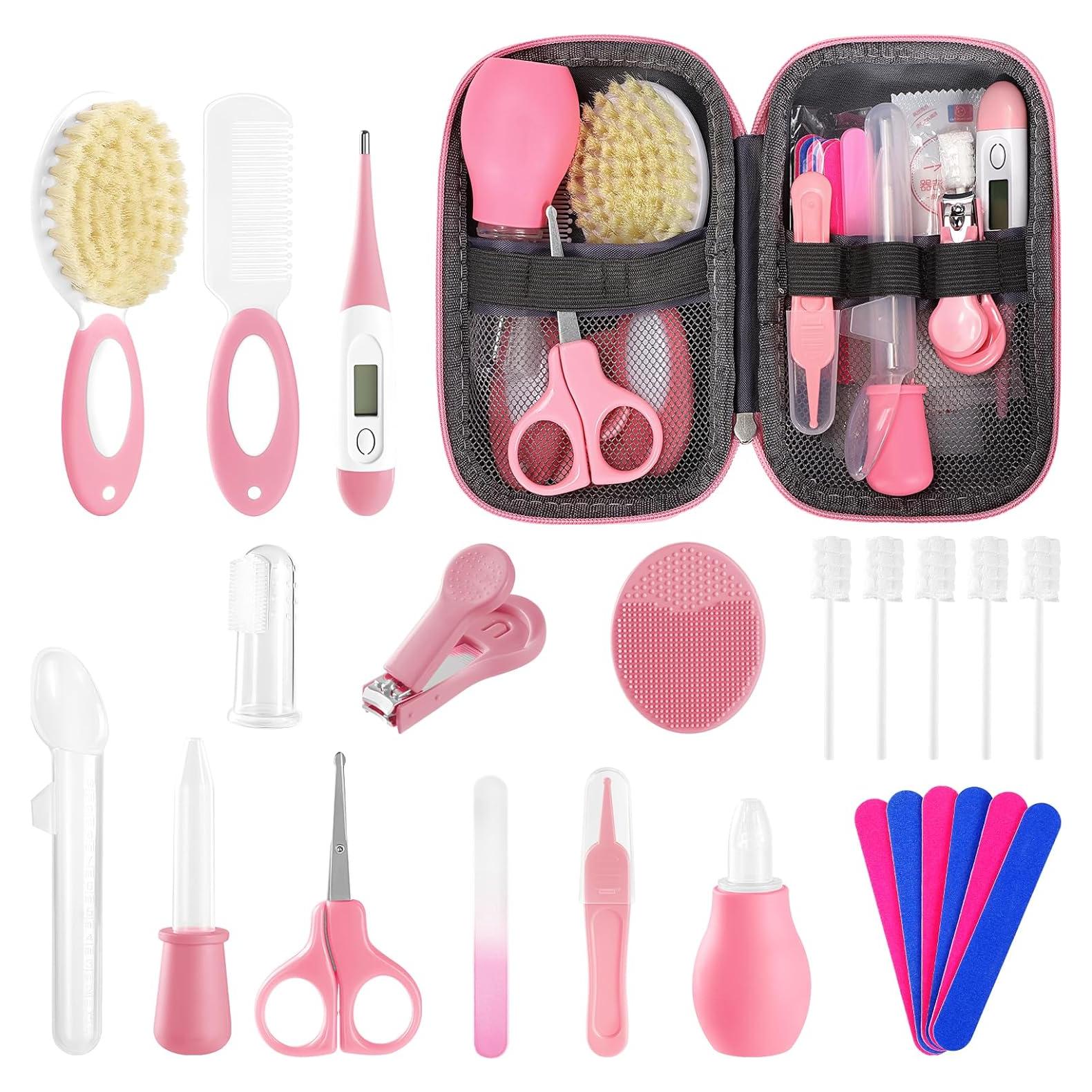 Kit de Cuidado para Bebés POPYJAN 24 Piezas Rosa