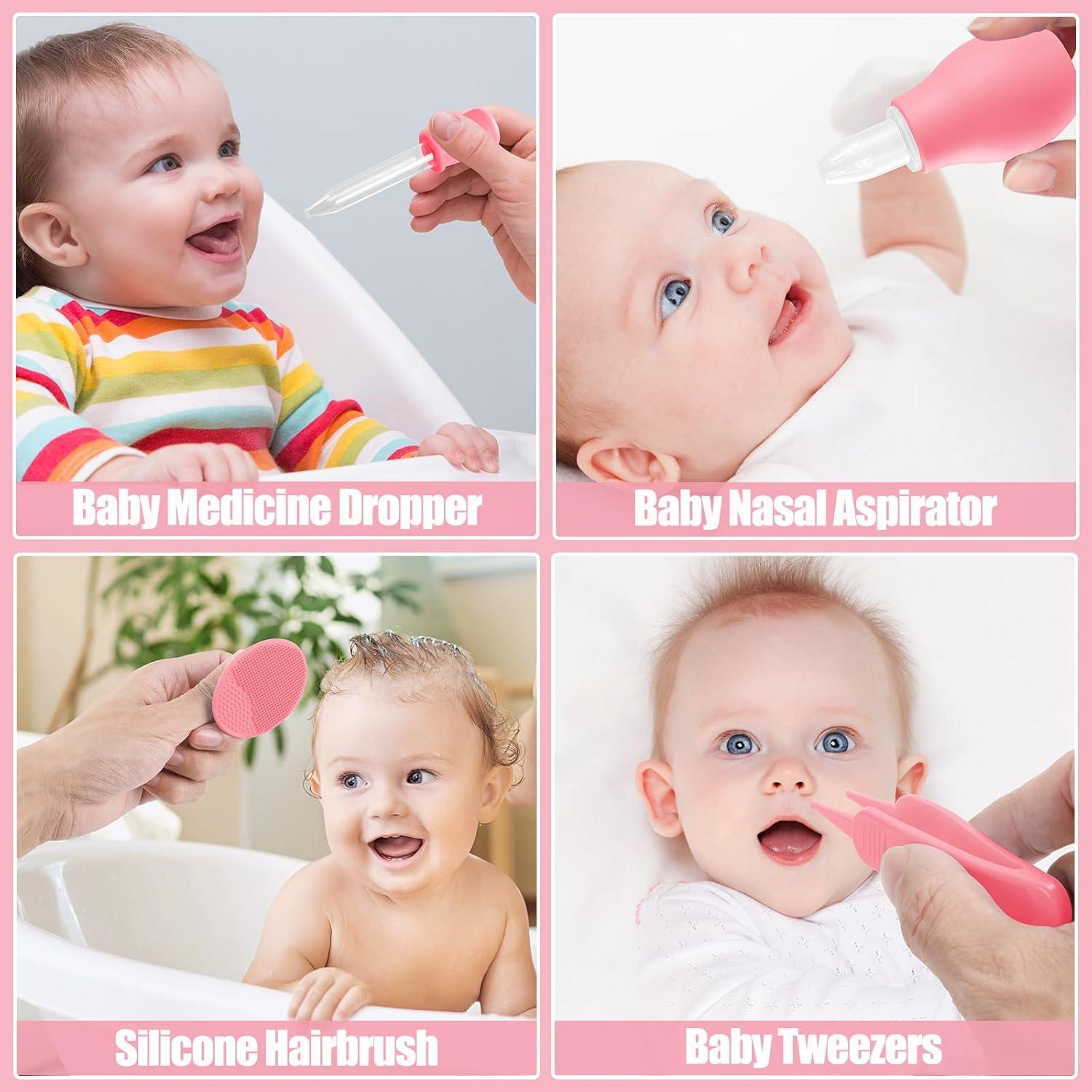 Kit de Cuidado para Bebés POPYJAN 24 Piezas Rosa