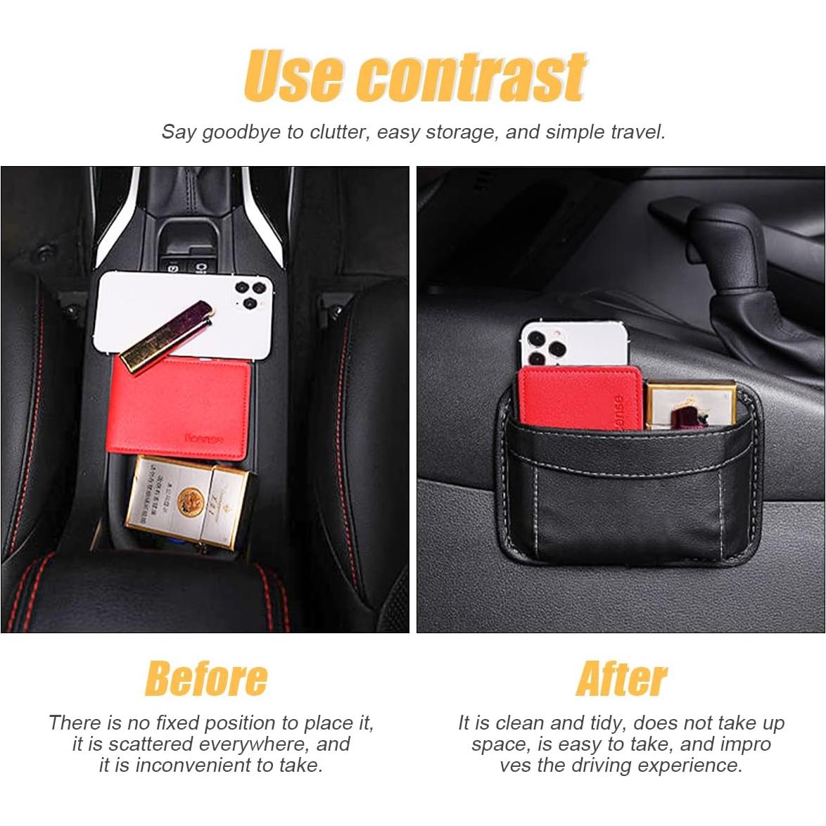 Organizador de Asiento Moly Magnolia Beige - Almacenamiento Cuero PU