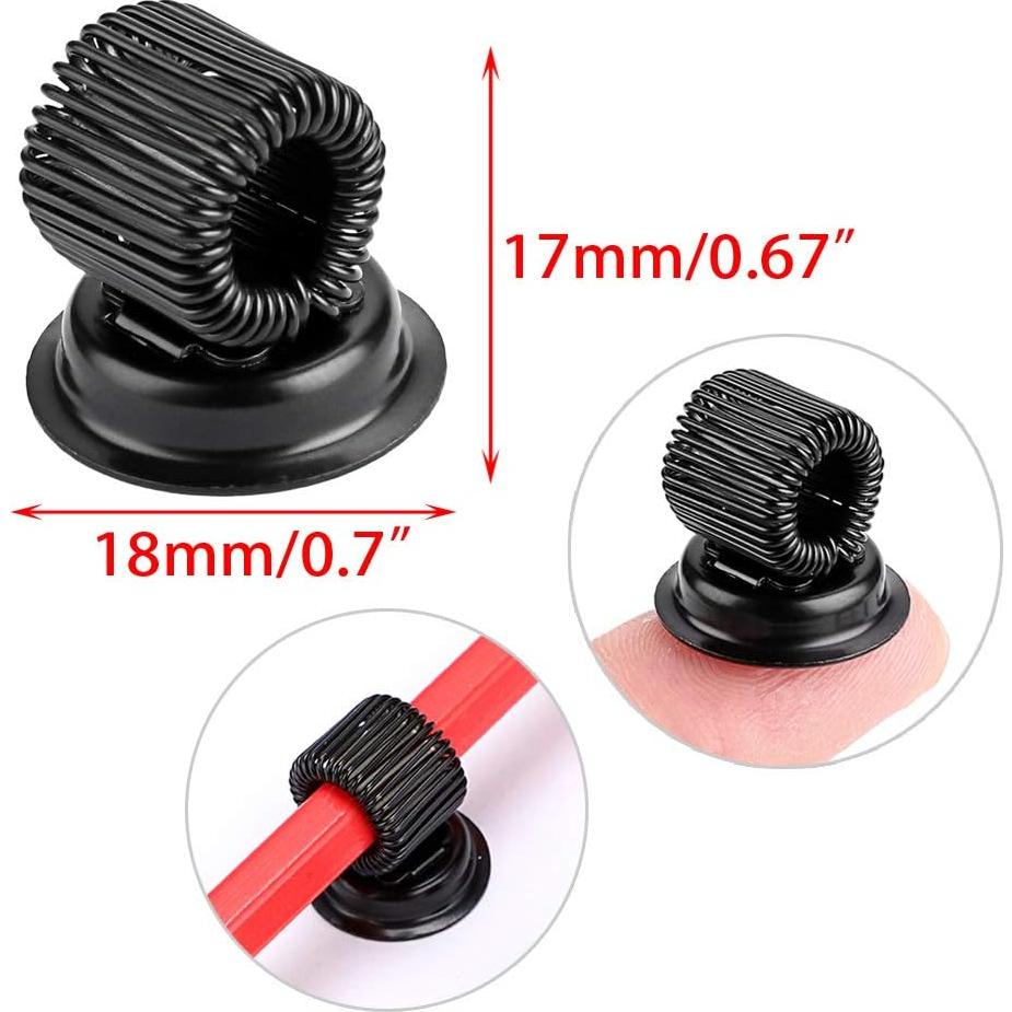 Clips de Soporte Magnéticos para Bolígrafos BTSKY 8 Piezas Negro