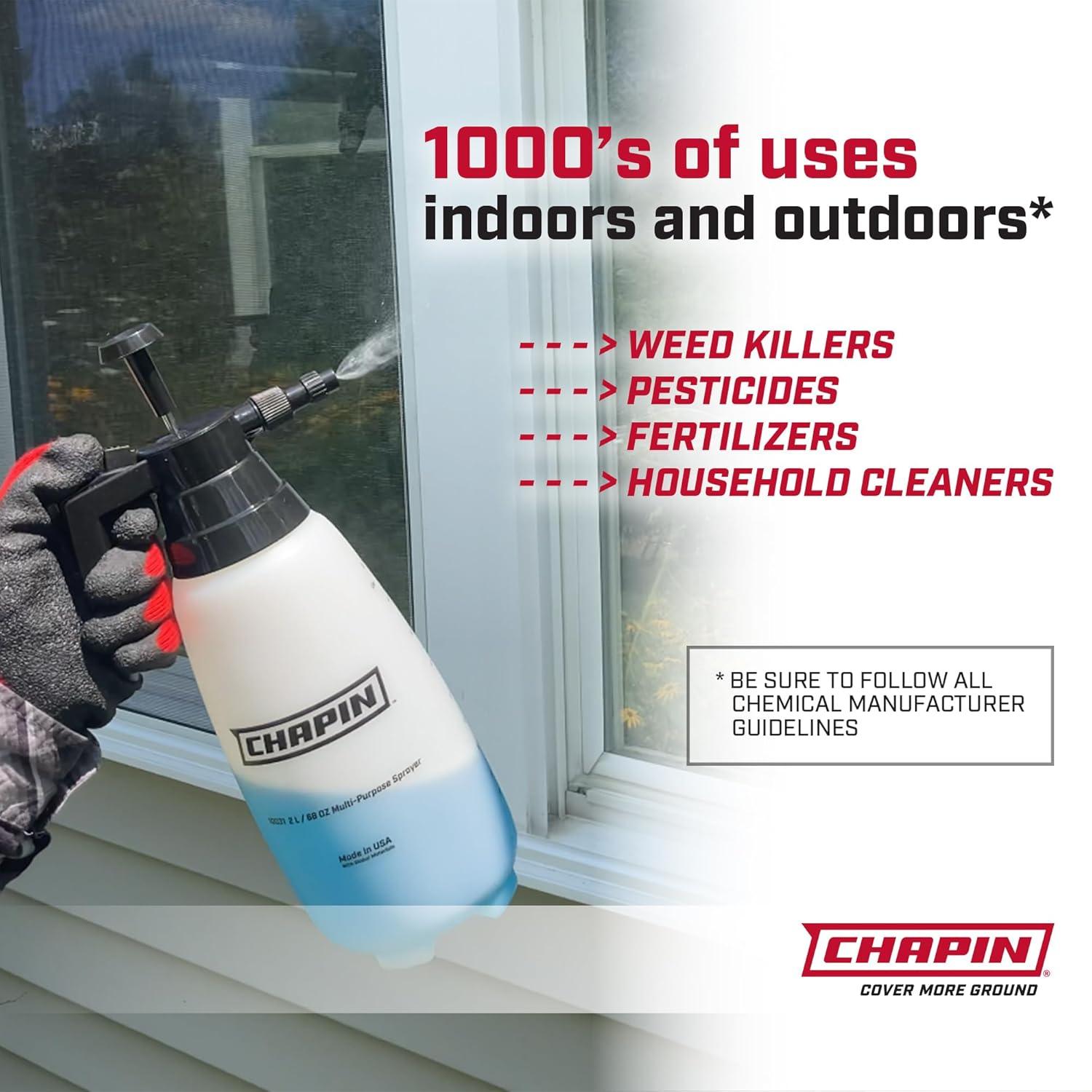 Pulverizador Manual Chapin 10031 2 Litros Ajustable Blanco