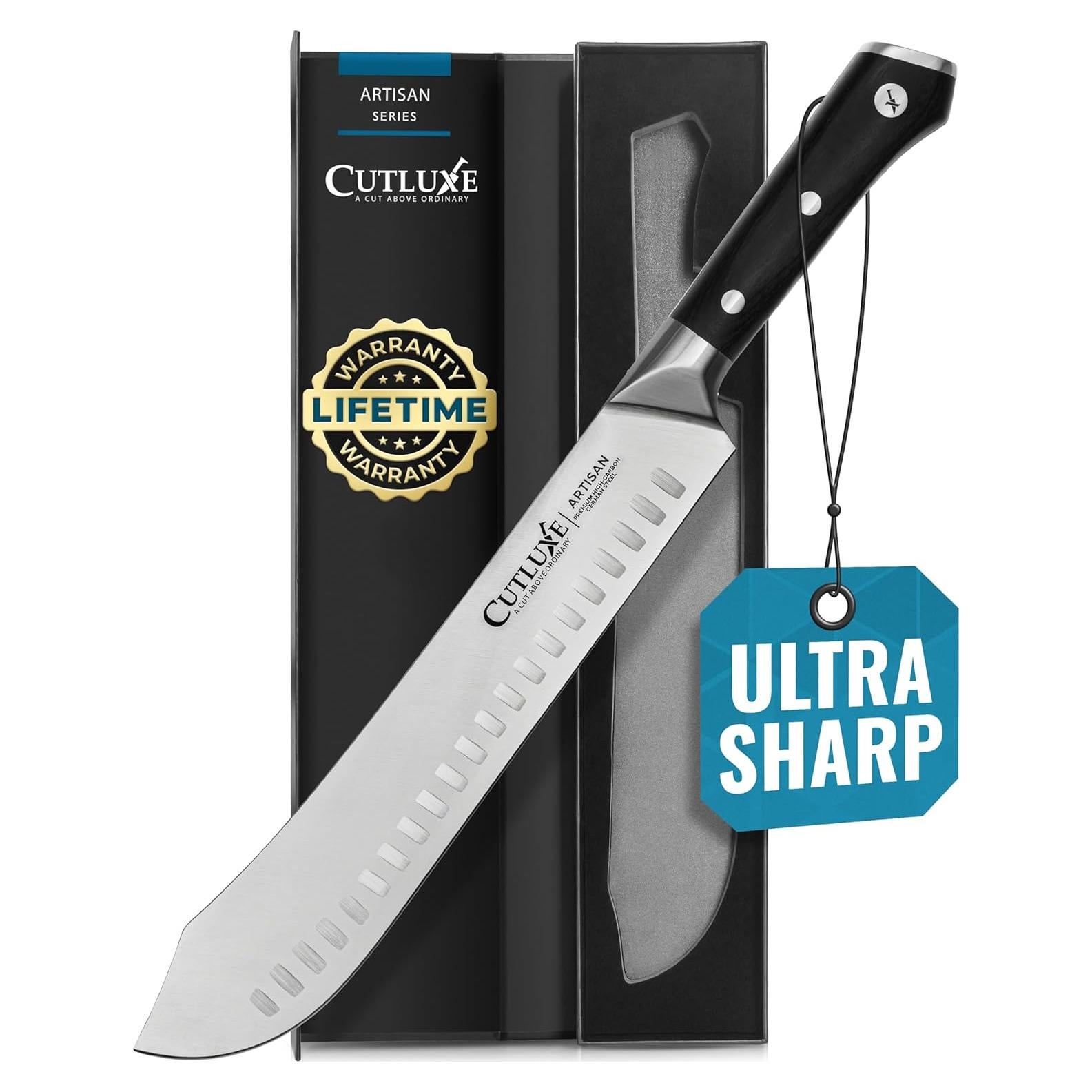 Cuchillo de Carnicero Cutluxe 25.4 cm Acero Alemán Forjado
