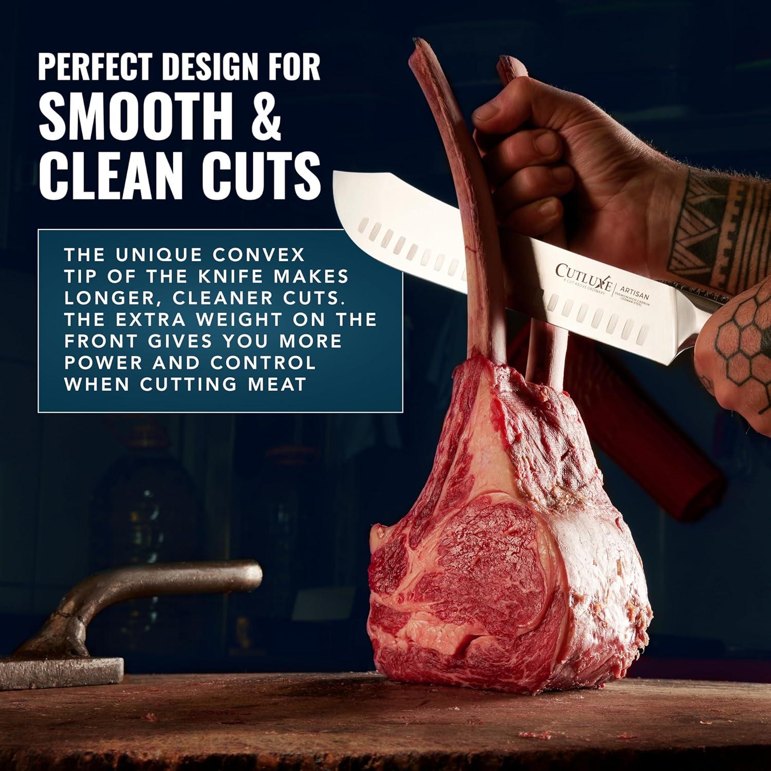 Cuchillo de Carnicero Cutluxe 25.4 cm Acero Alemán Forjado