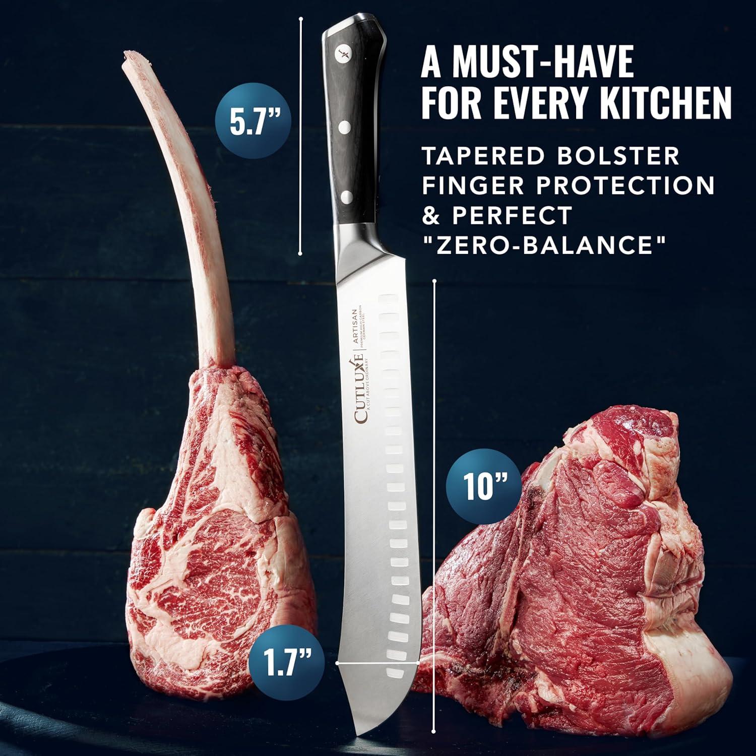 Cuchillo de Carnicero Cutluxe 25.4 cm Acero Alemán Forjado