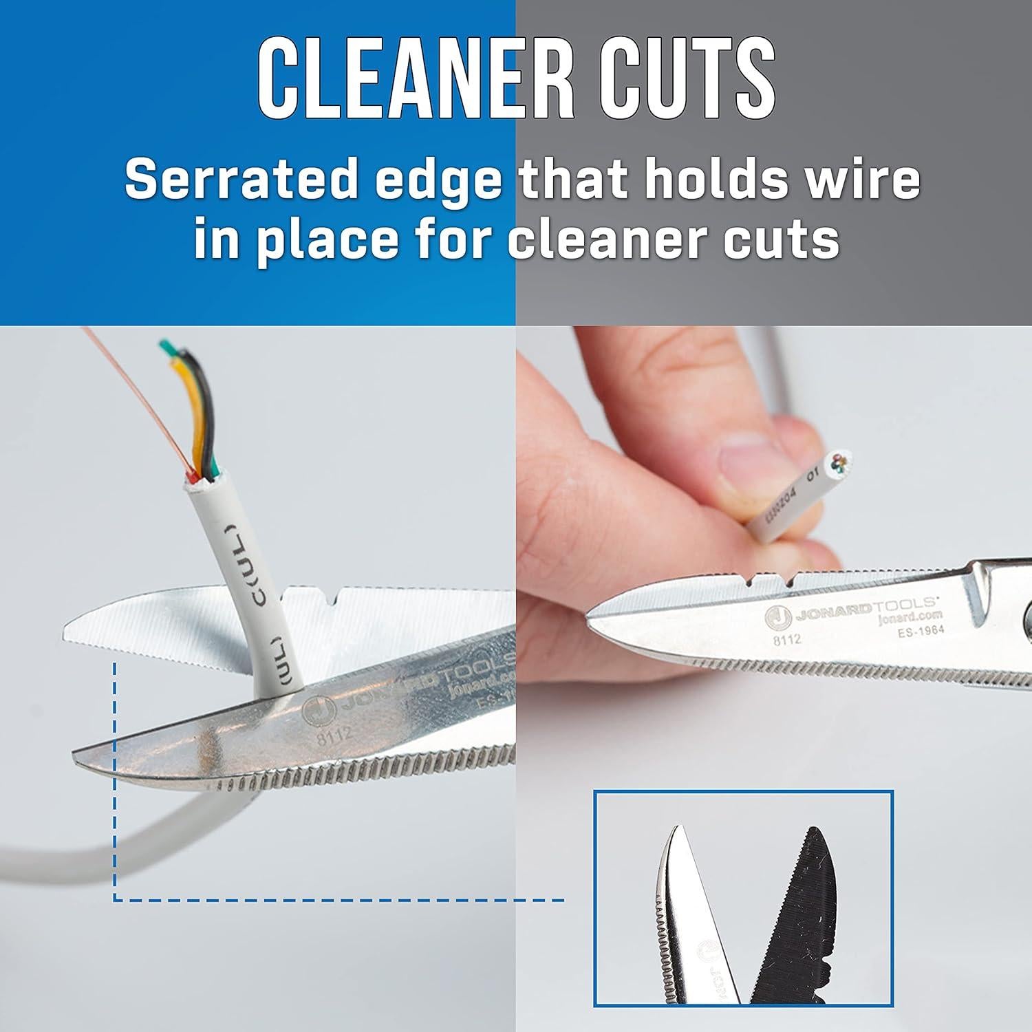 Tijeras de Electricista Jonard Tools ES-1964DS Acero Inoxidable