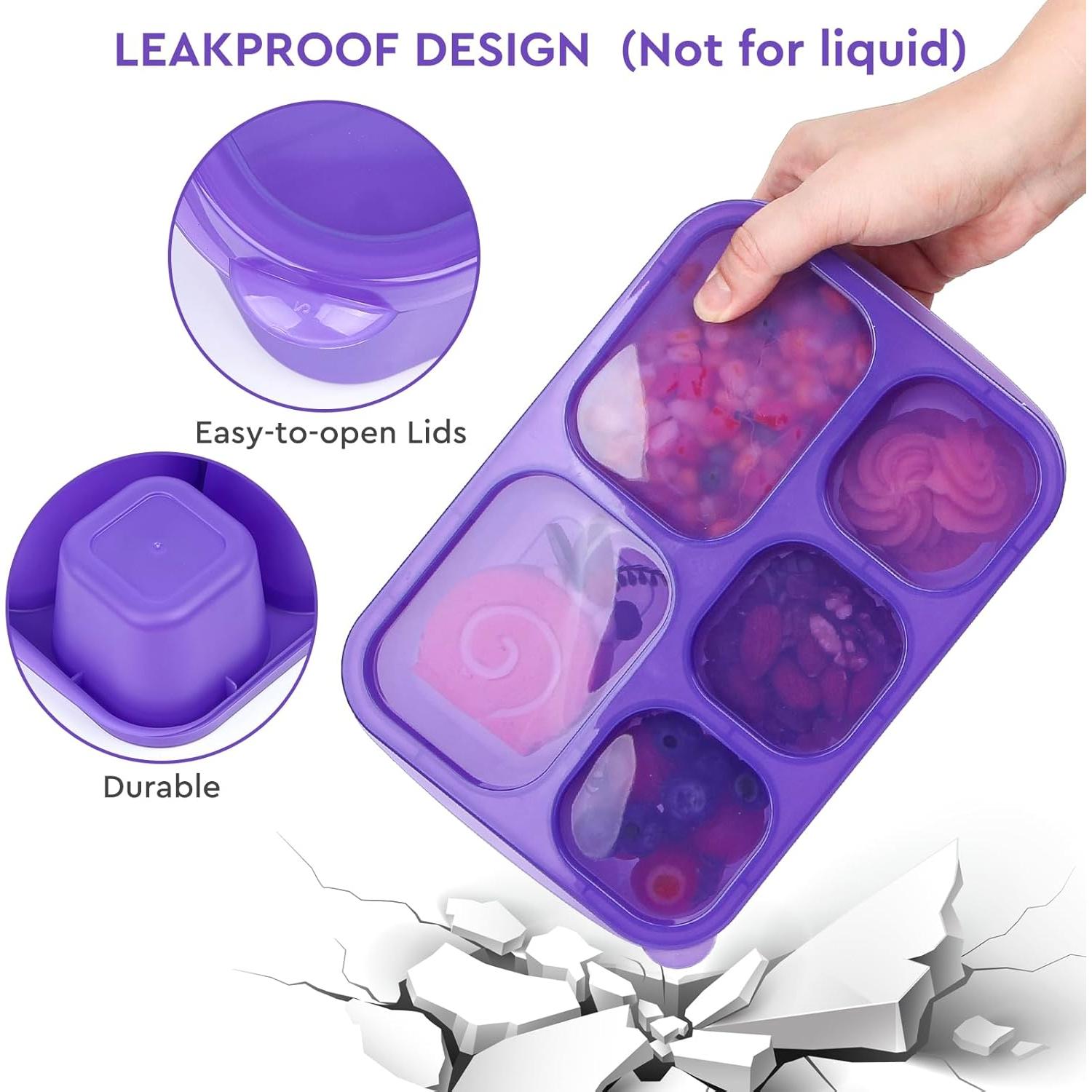 Bento Box Reutilizable Lunbxx 4 Pack 5 Compartimentos Colorido