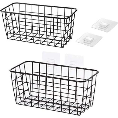 Organizador Colgante de Cesta LeleCAT 2 Pack Negro para Gabinete