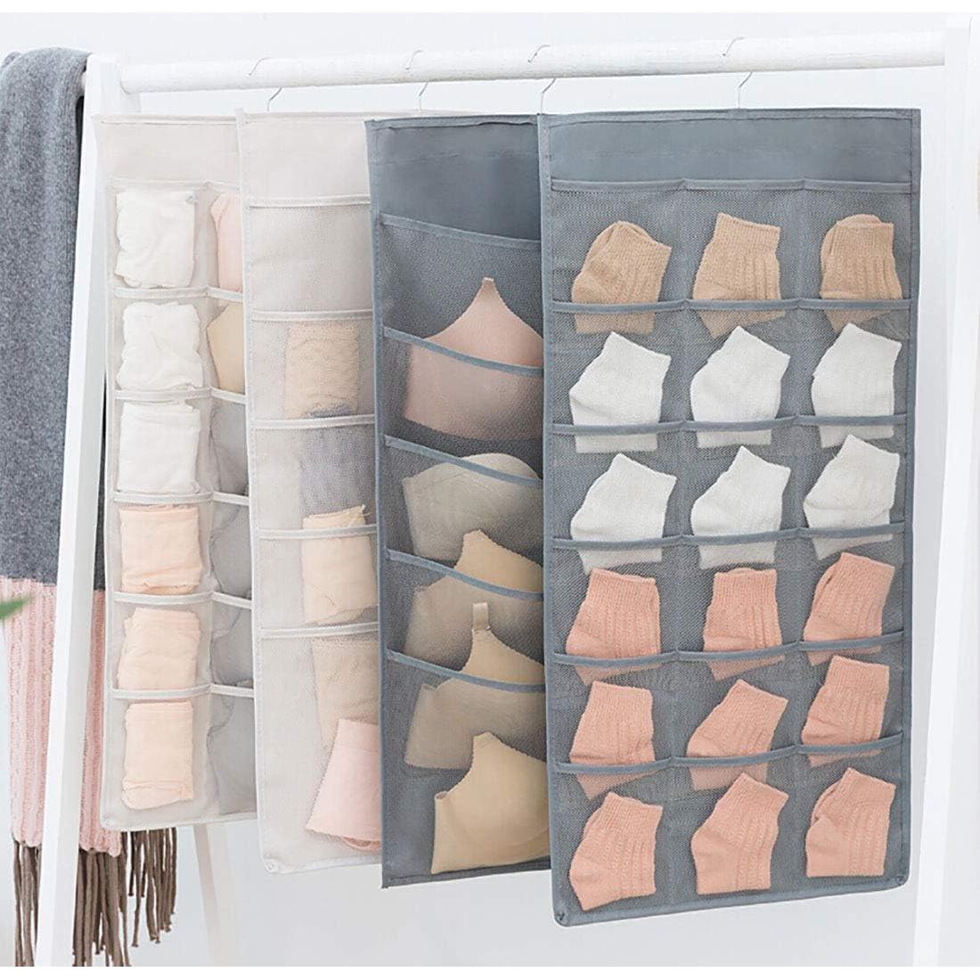 Organizador Colgante de Closet Newraturner 30 Bolsillos Gris