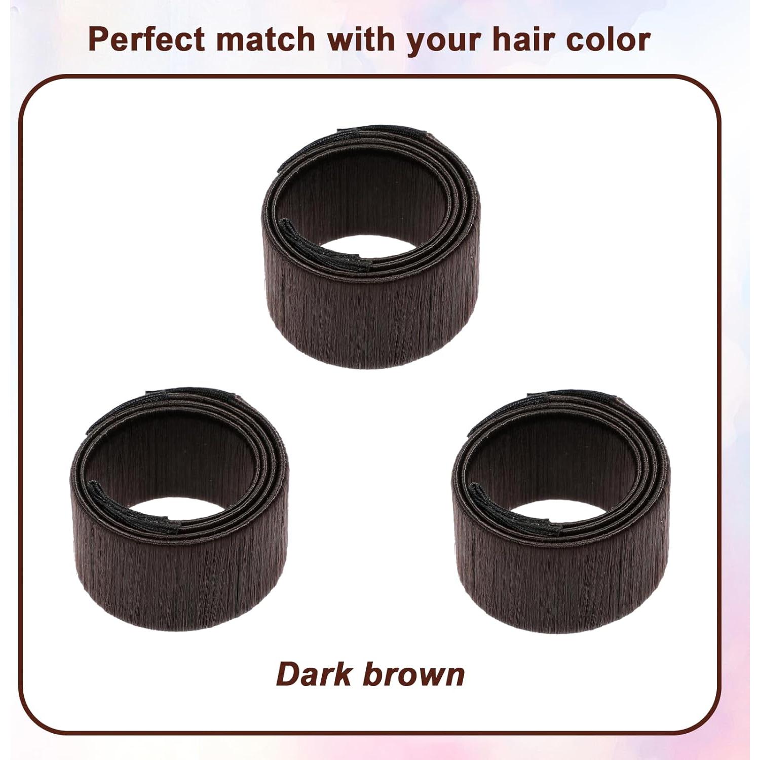 Hacedores de Moño para Cabello Cobee - Kit 3 Pcs Marrón