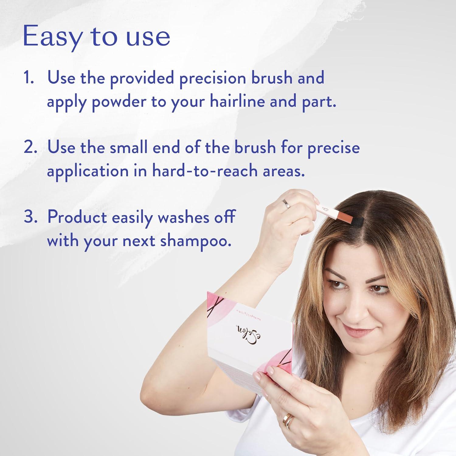 eSalon Polvo Ocultar y Cubrir Raíces Negro - 99.86g