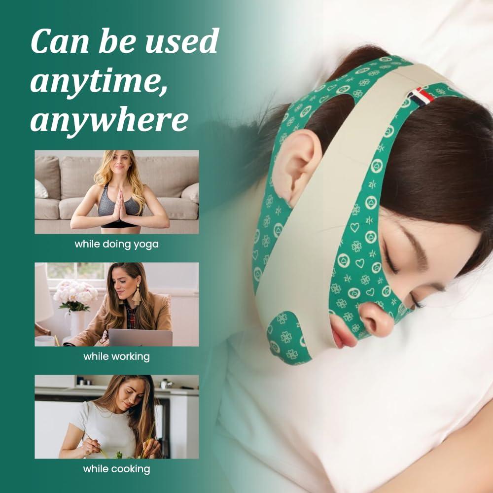 Correa de Levantamiento Facial V Auro Thread - Reutilizable, Alivia Flacidez y Doble Papada