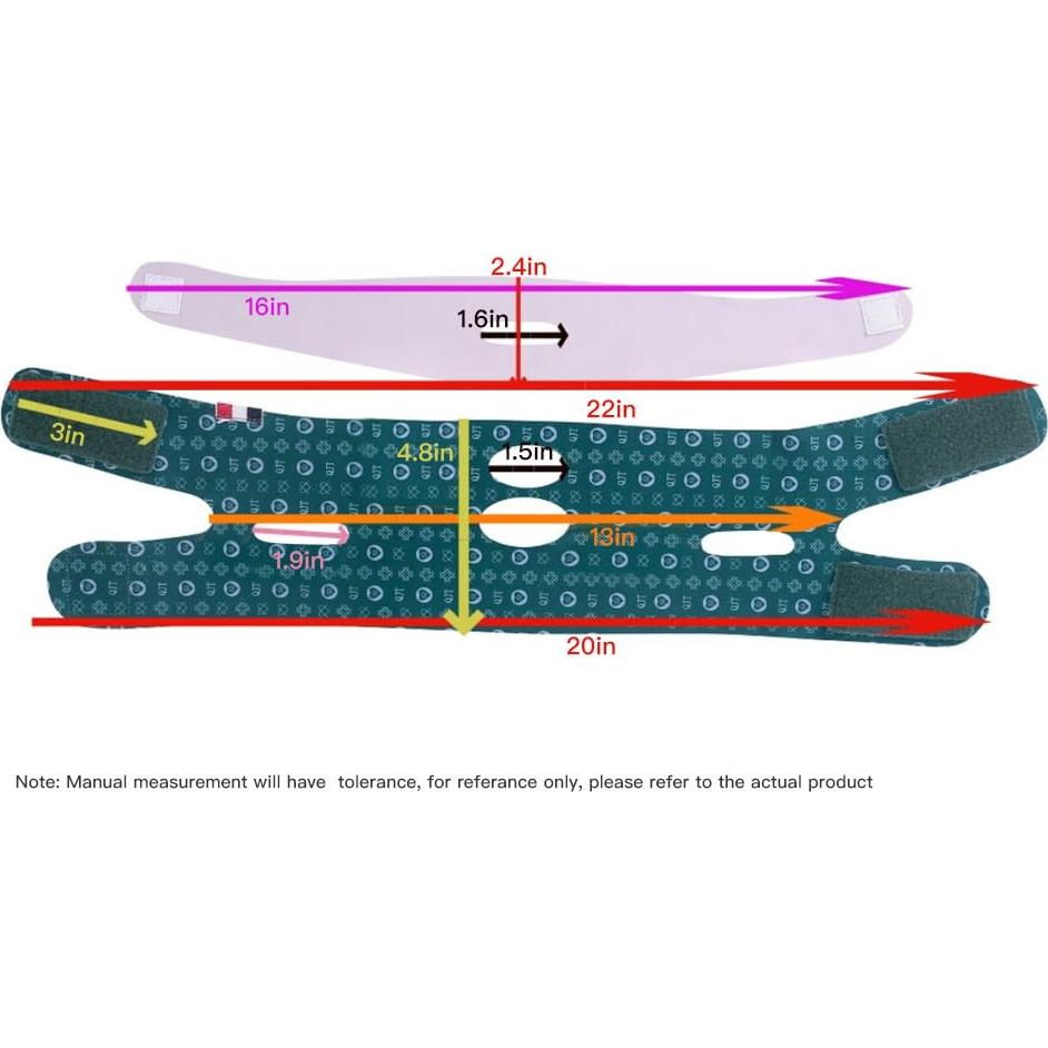 Correa de Levantamiento Facial V Auro Thread - Reutilizable, Alivia Flacidez y Doble Papada