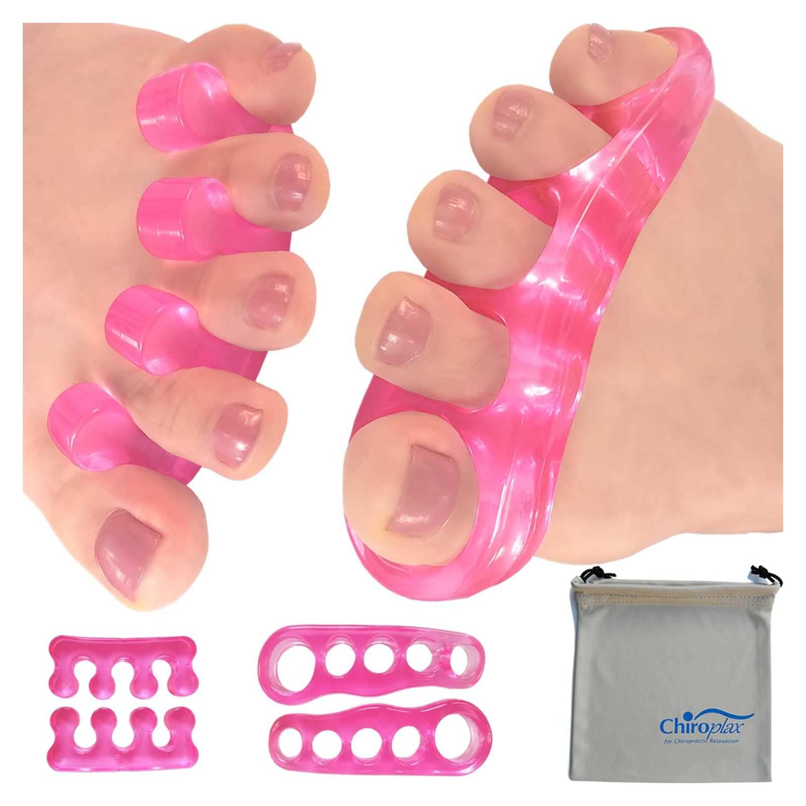 Separadores de Dedos de Gel Chiroplax - Alivio Juanetes (2 Pares)