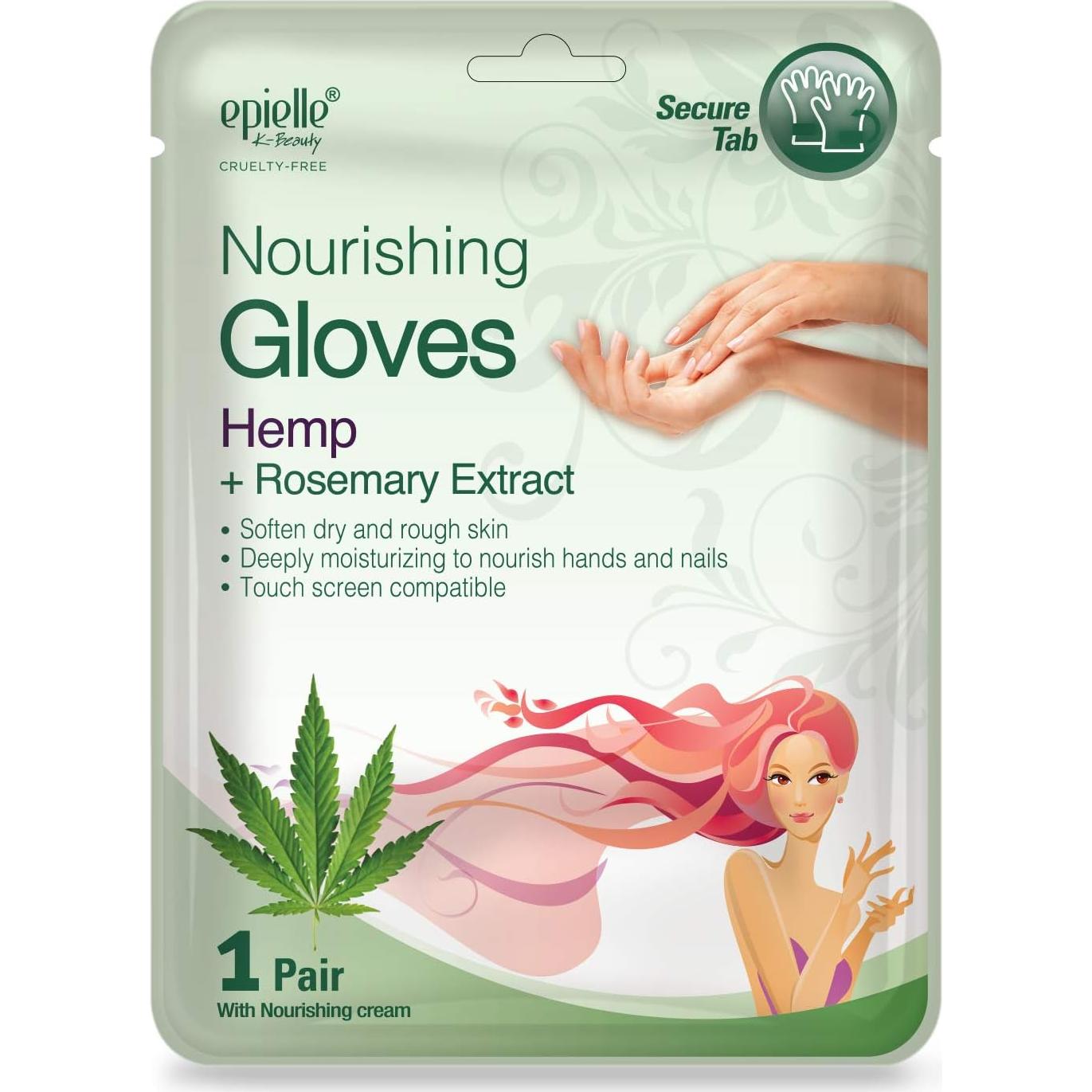 Mascarillas Hidratantes para Manos Epielle 6 Pares con Romero