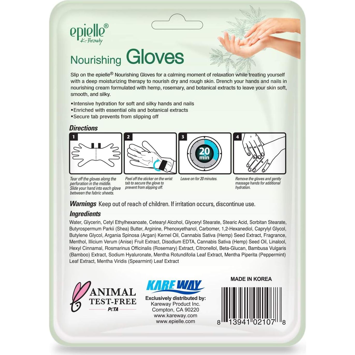 Mascarillas Hidratantes para Manos Epielle 6 Pares con Romero