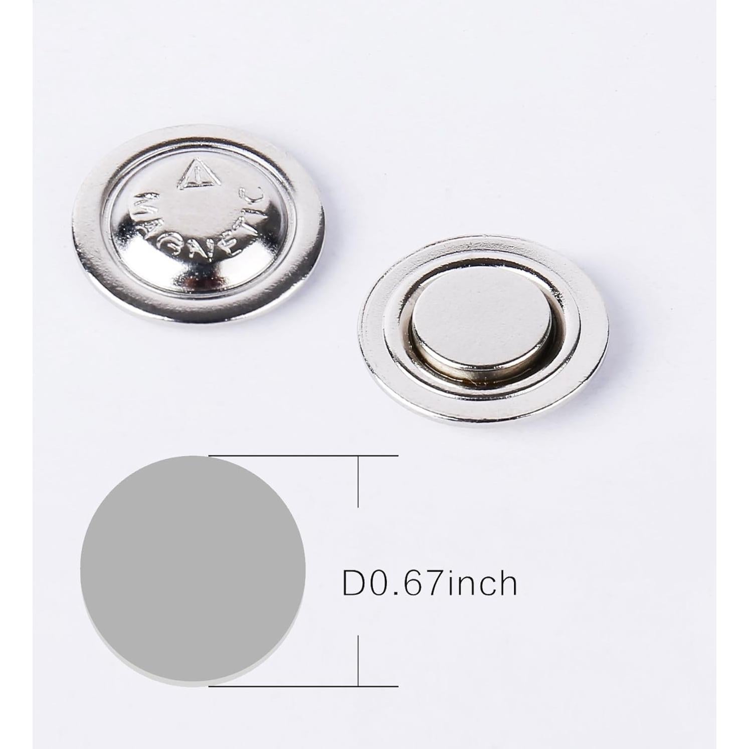 Imán Magnético Redondo Magreen 24 Piezas para Etiquetas