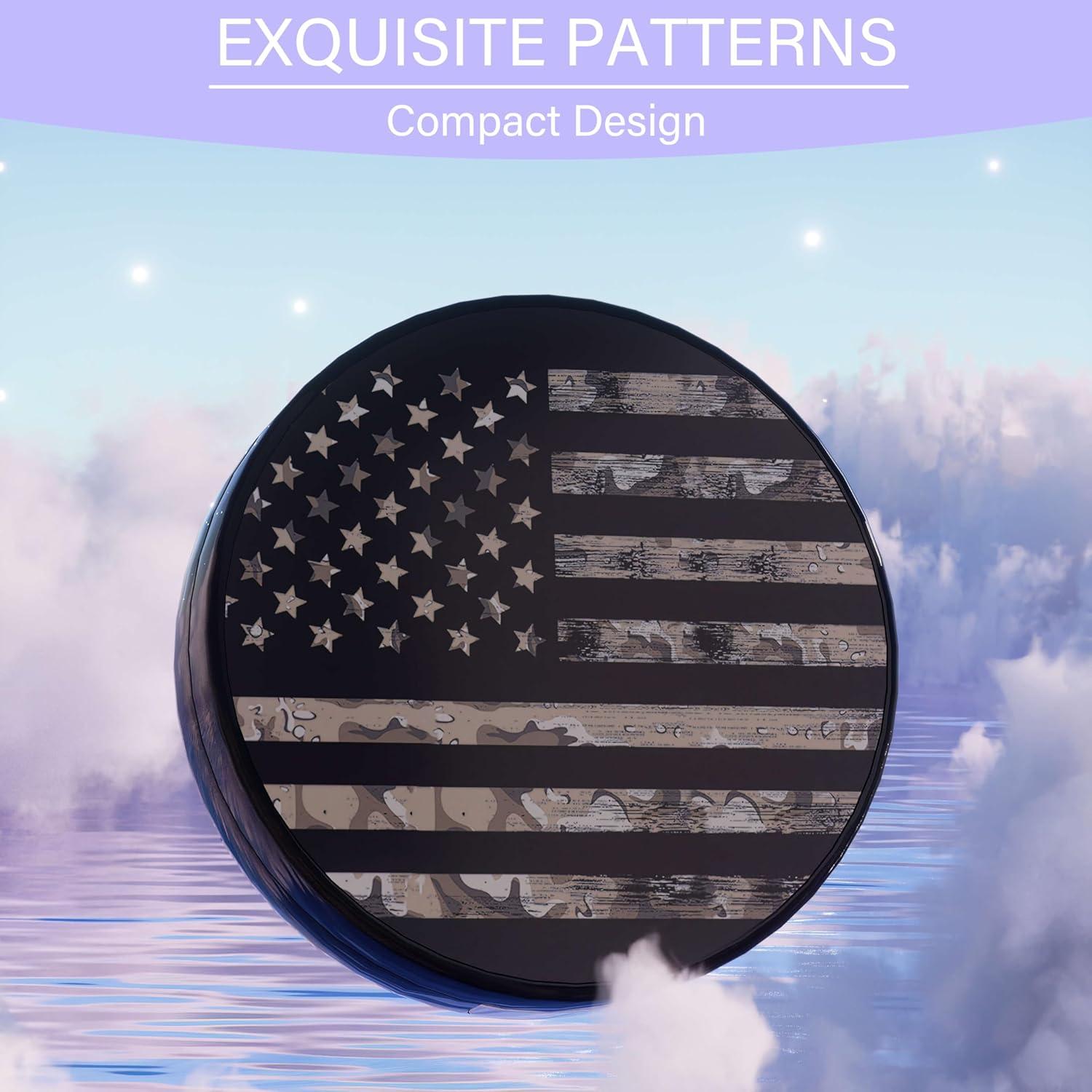 Estuche para Lentes de Contacto LRITER Bandera Americana Portátil