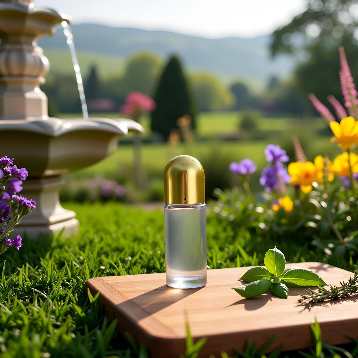 Botella Rodante de Vidrio 50ml PurYupearl Dorada a Prueba de Fugas