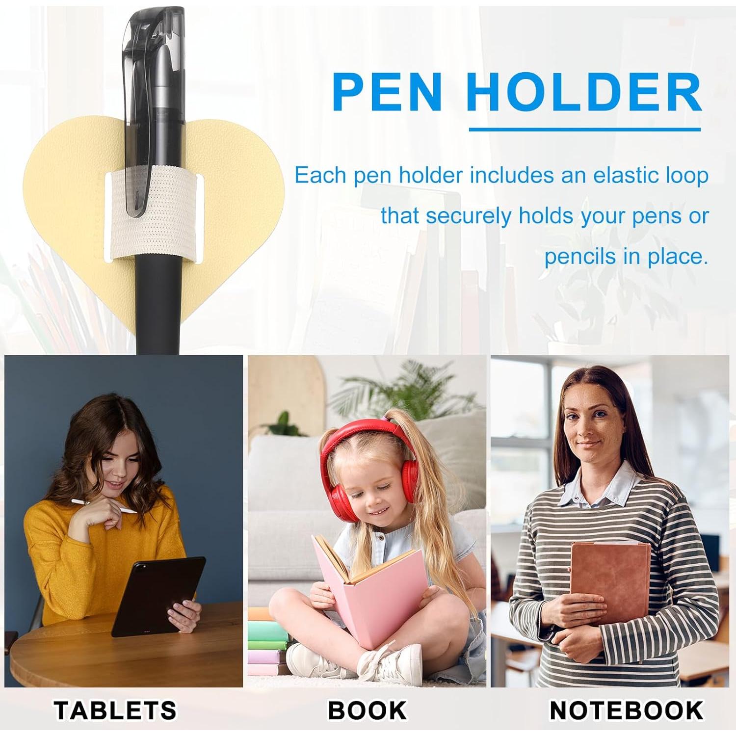 Soporte de Lazo para Bolígrafo uxcell - 4 Piezas Beige