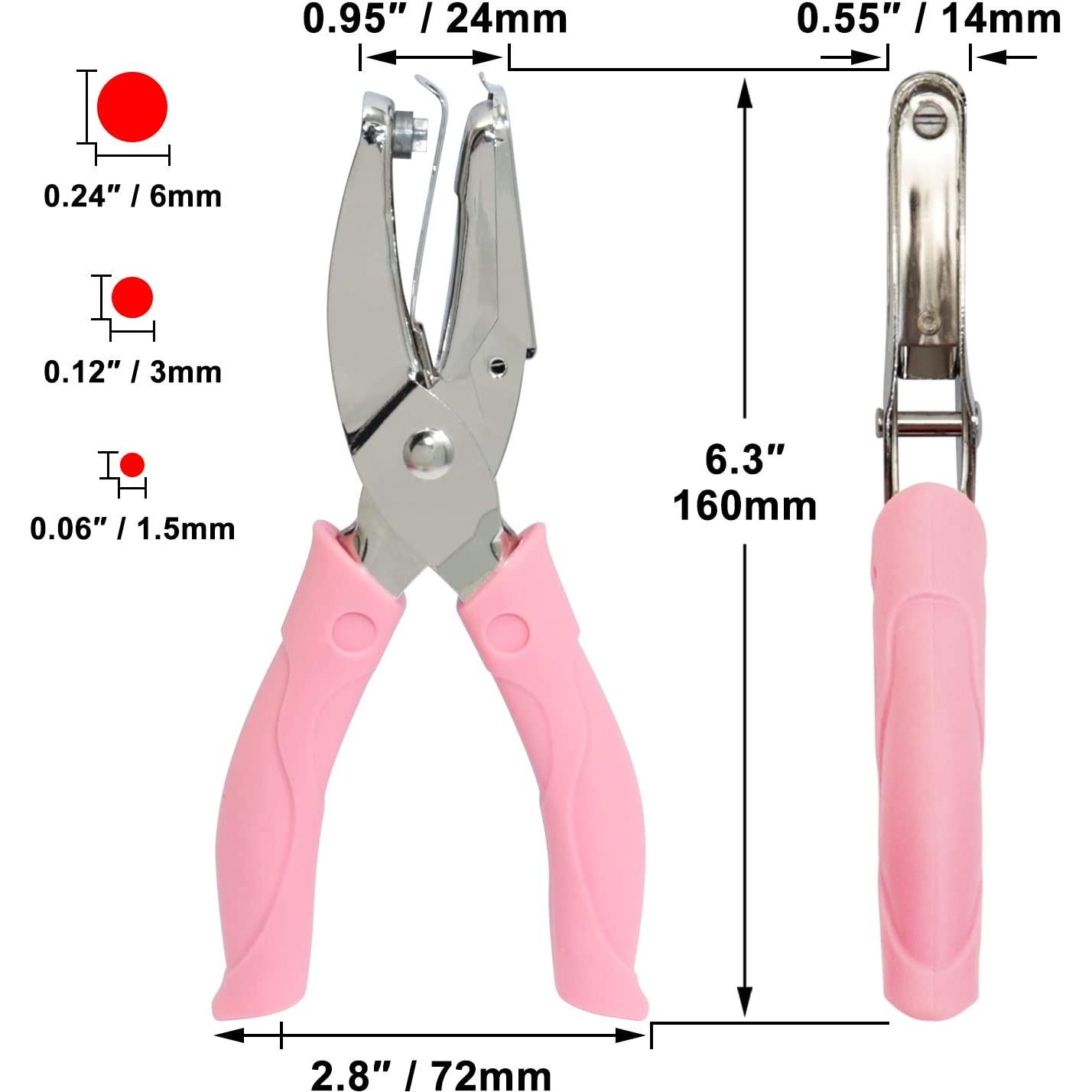 Set de Perforadores de Papel CheeMuii 3 Piezas Metal 15.8 cm