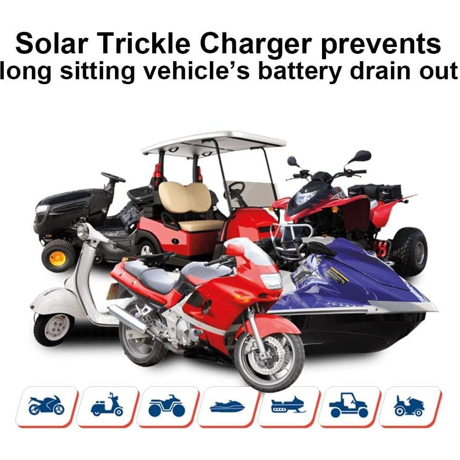 Cargador Solar ECO-WORTHY 10W 12V Impermeable para Vehículos