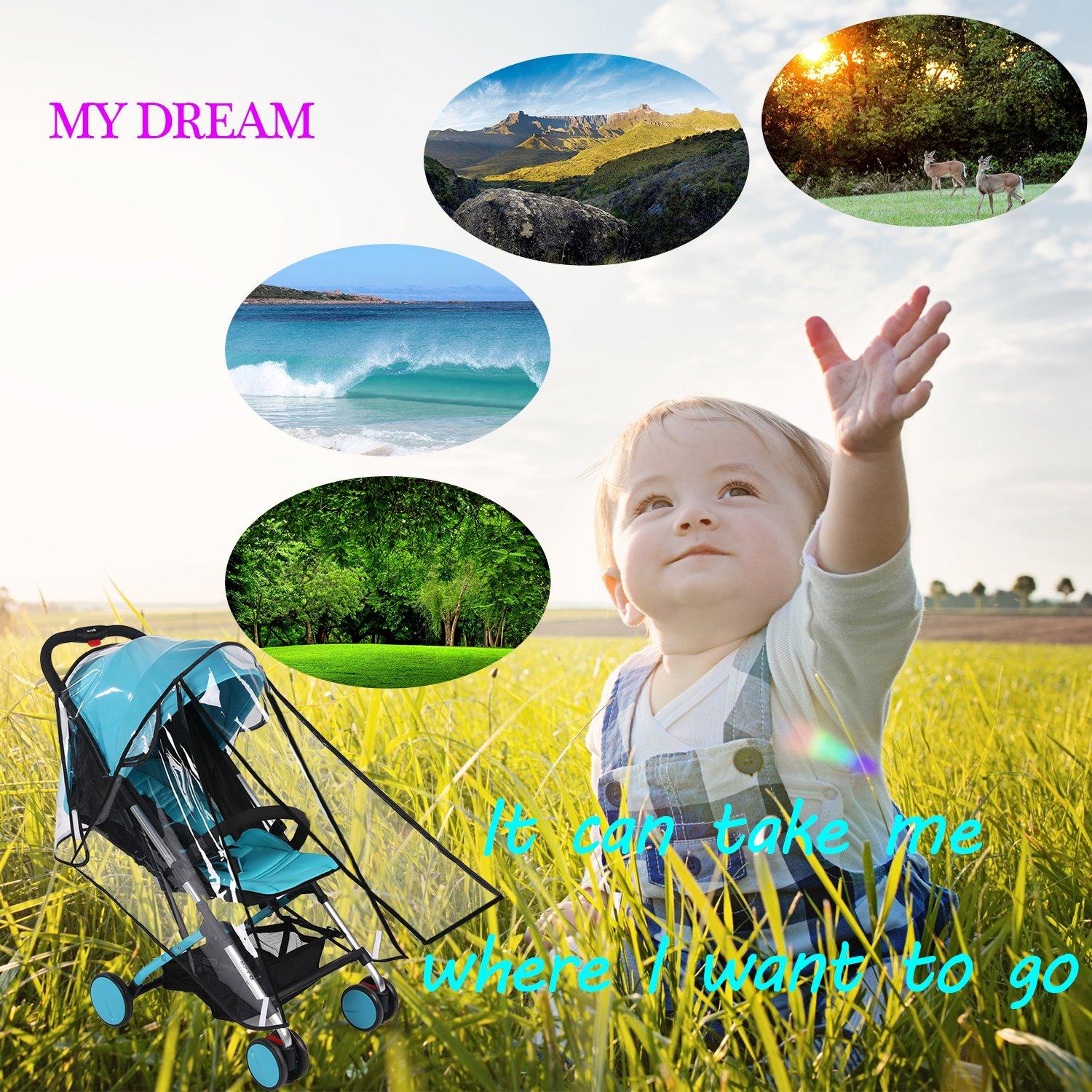 Cubierta de Lluvia para Cochecito de Bebé EVA Universal