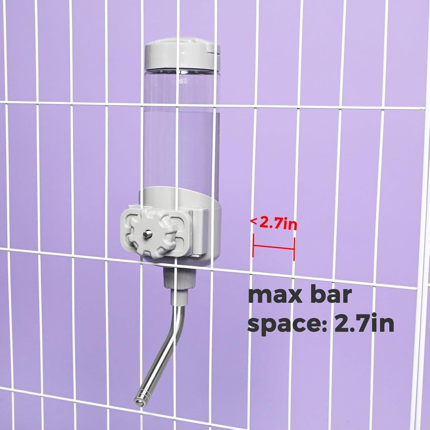 Dispensador de Agua para Mascotas VANNON 680ml Gris BPA Free