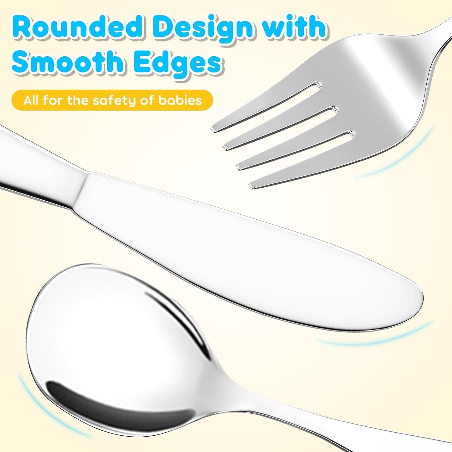 Set de Utensilios para Niños Lehoo Castle Acero Inoxidable 6 Piezas