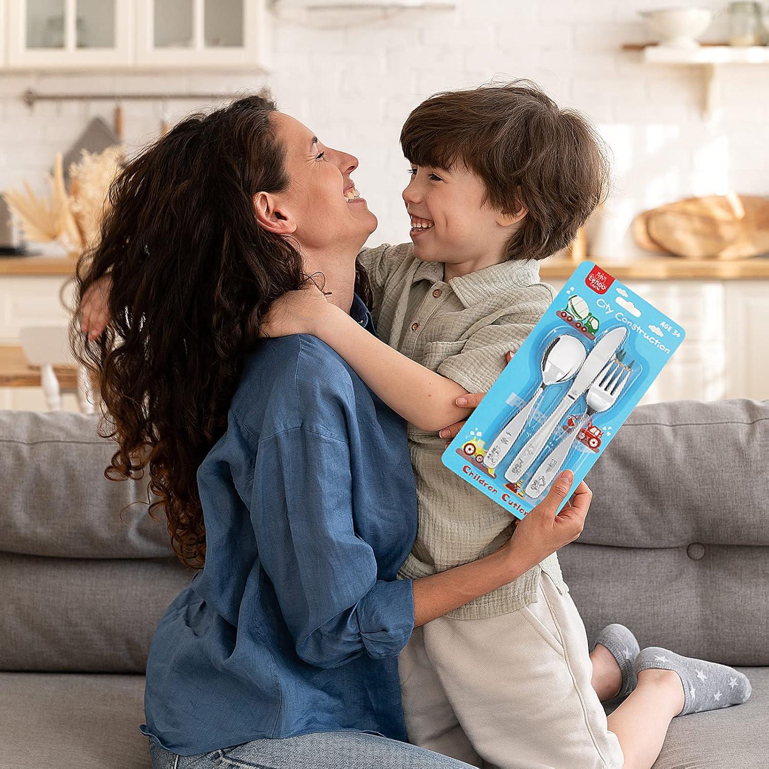 Set de Utensilios para Niños Lehoo Castle Acero Inoxidable 6 Piezas