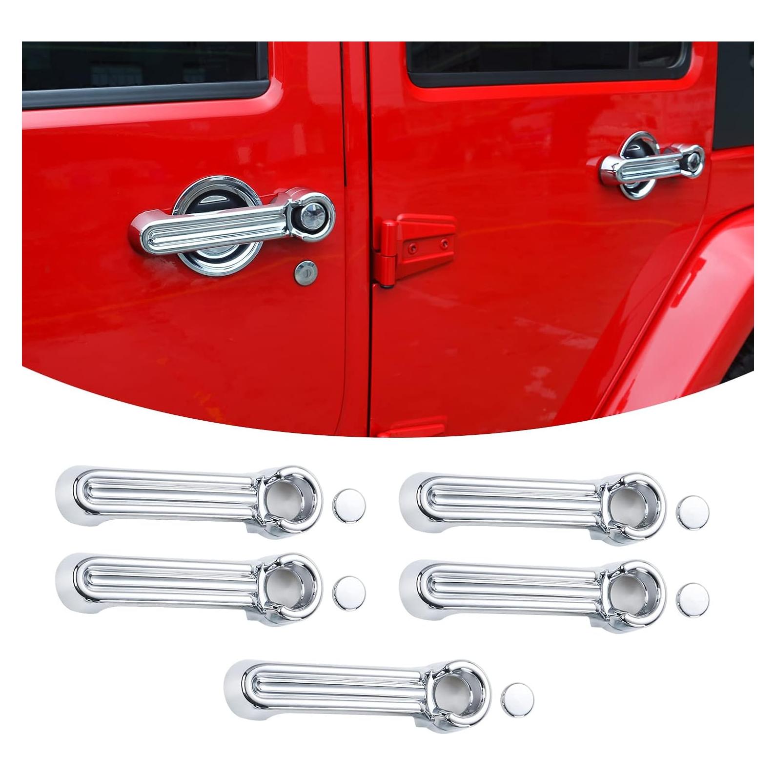 Cubiertas de Manija de Puerta y Maletero SQQP para Jeep 5 Piezas