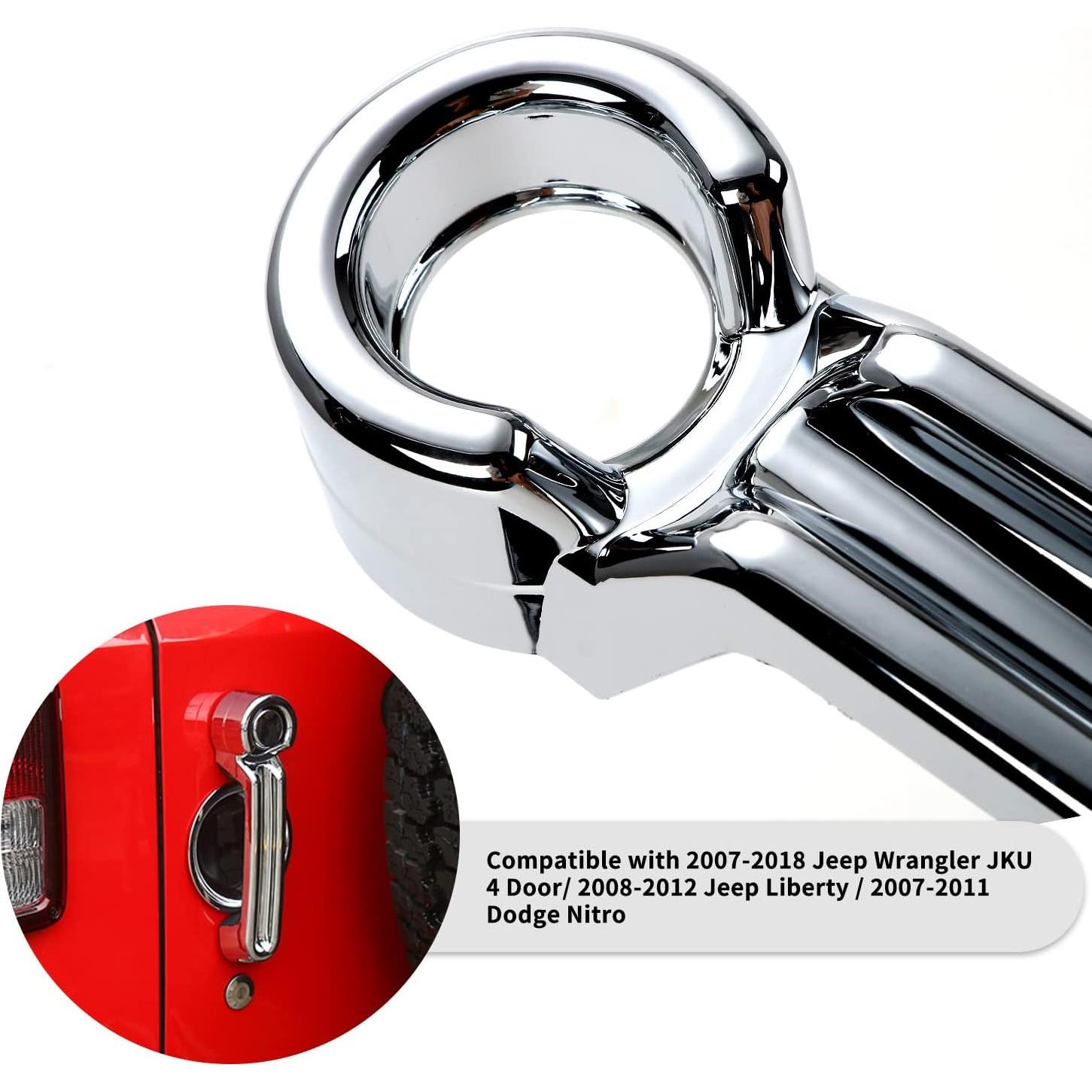 Cubiertas de Manija de Puerta y Maletero SQQP para Jeep 5 Piezas