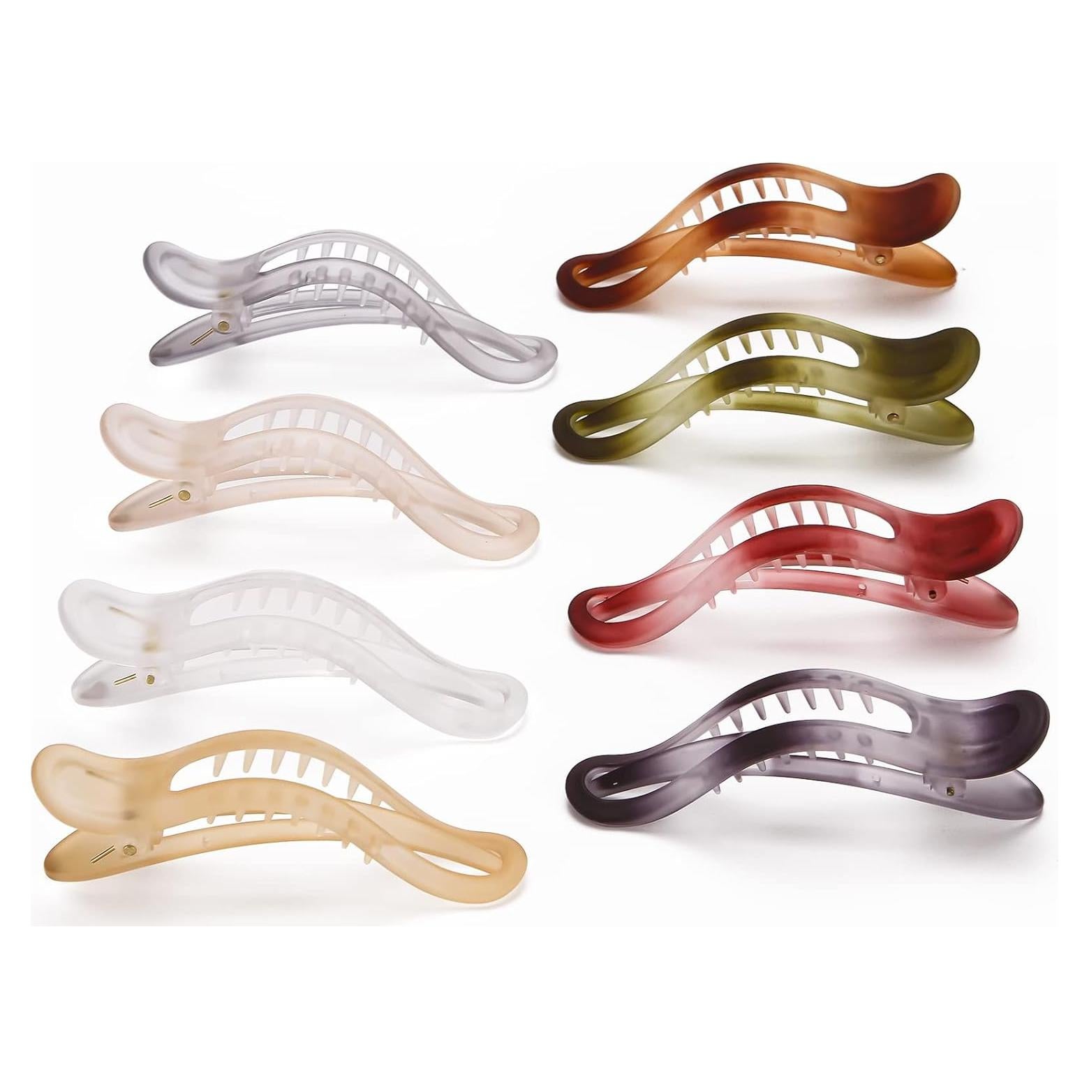 Pinzas de Sección de Cabello EWSNM - 8 Clips Antideslizantes