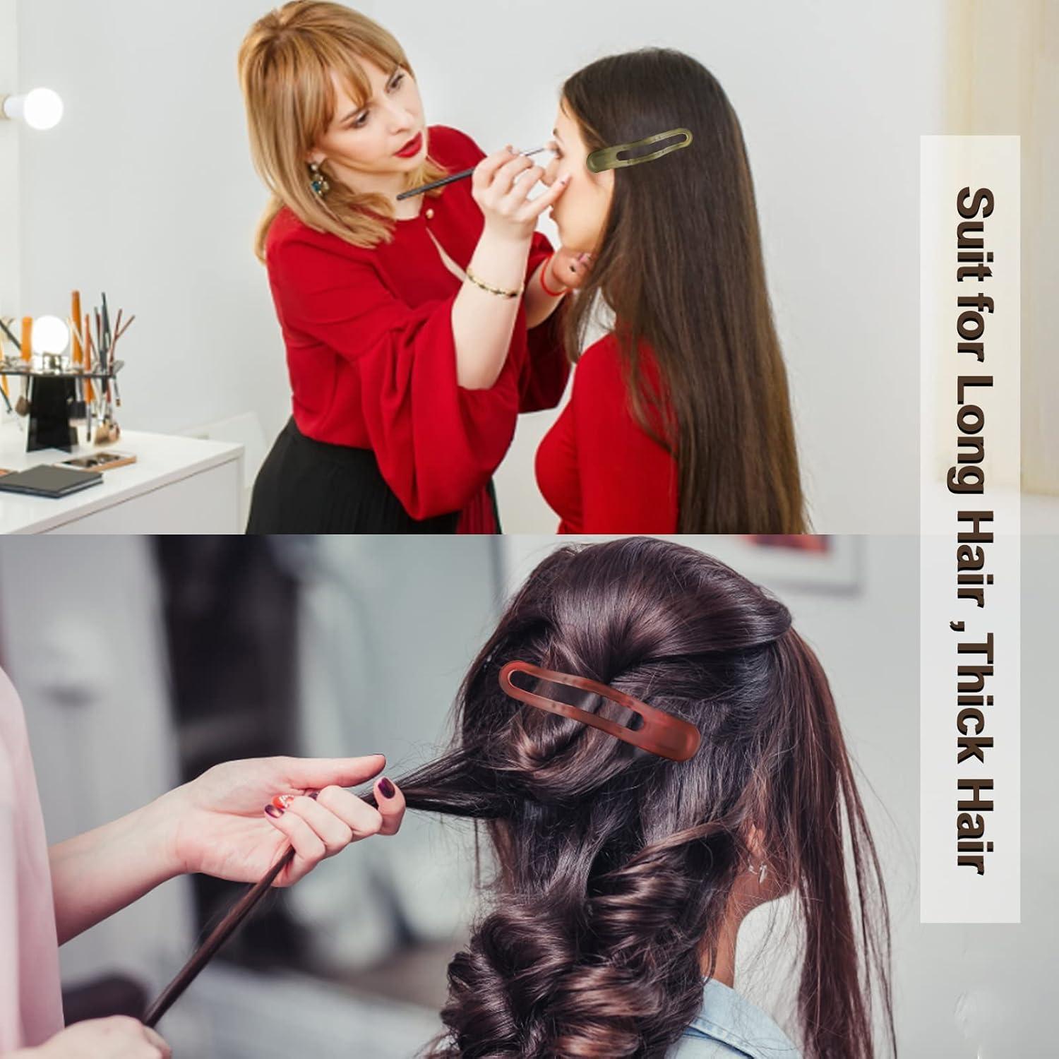 Pinzas de Sección de Cabello EWSNM - 8 Clips Antideslizantes